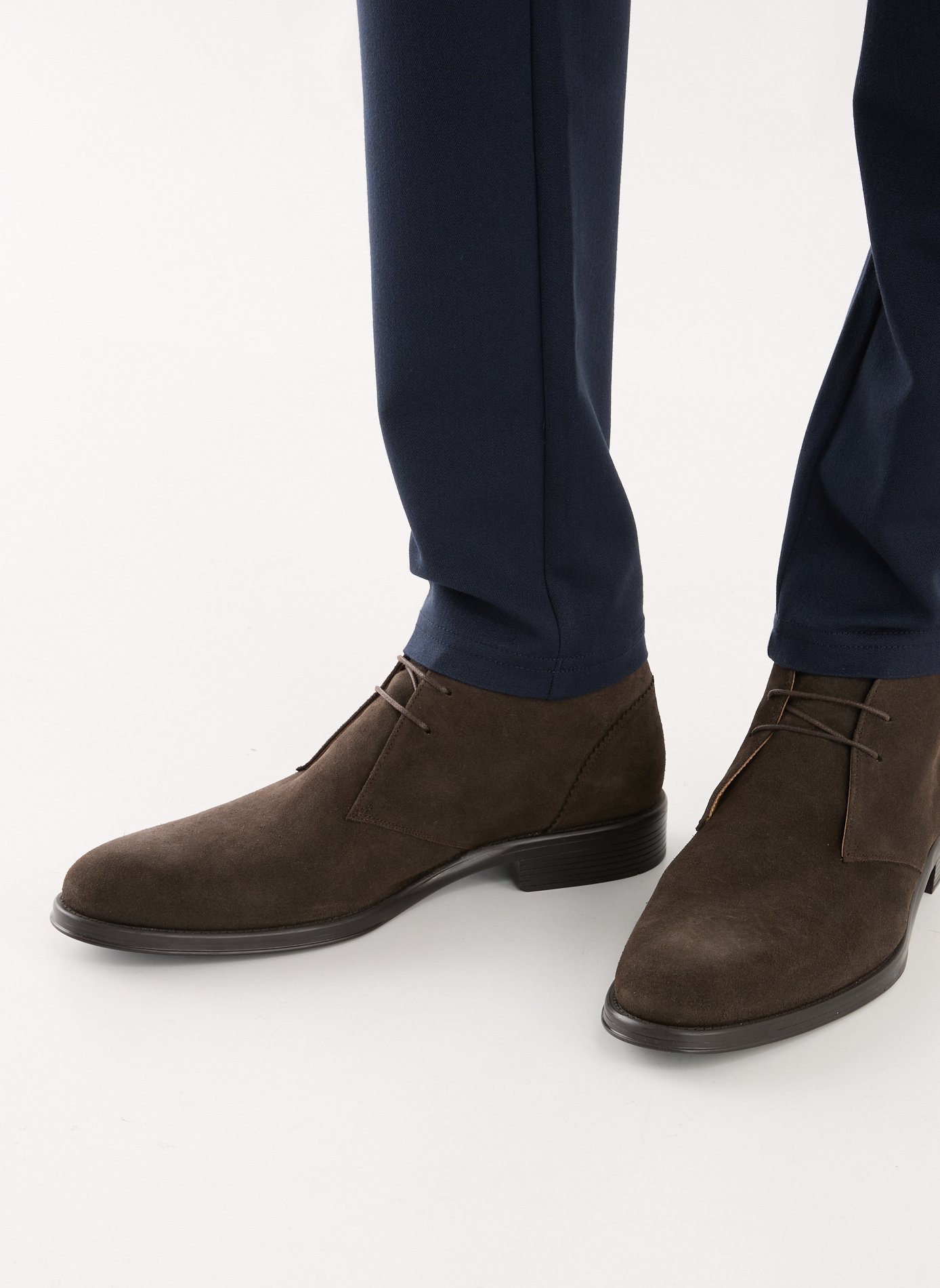 Mixed suede leather boots PAUL SMITH Brown