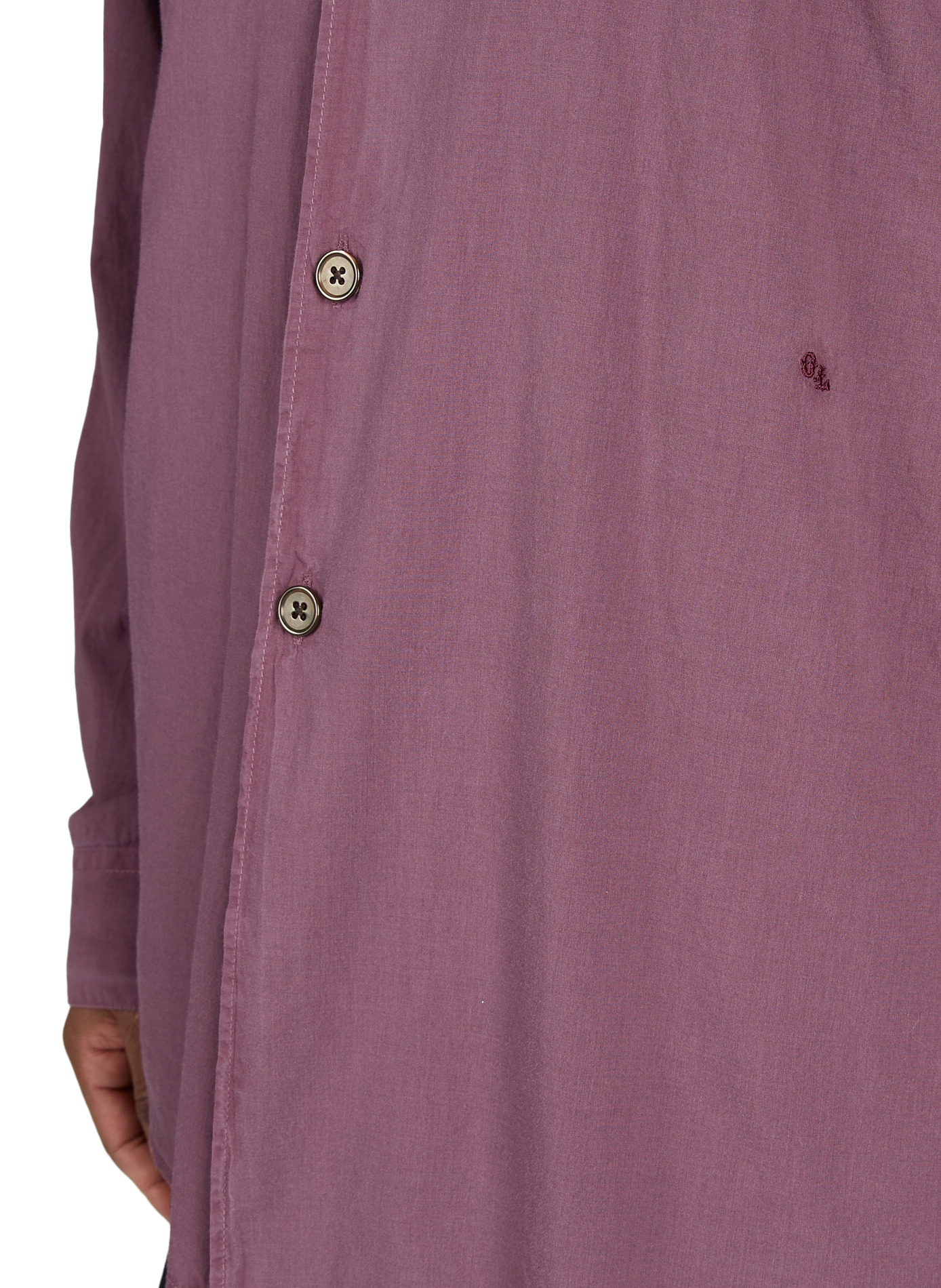 Chemise large col classique en coton OUR LEGACY Violet