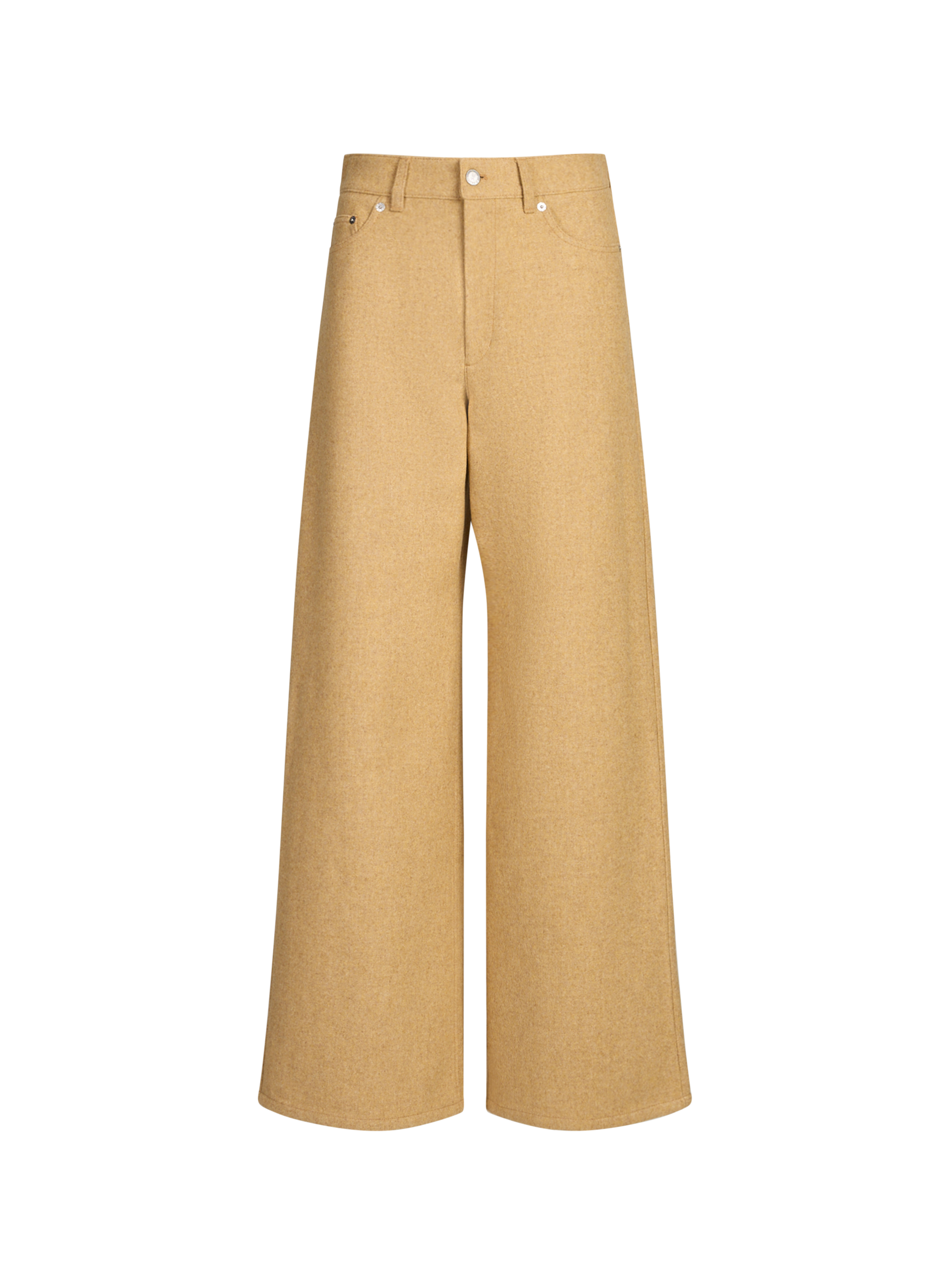 Straight wool trousers A.P.C. Beige