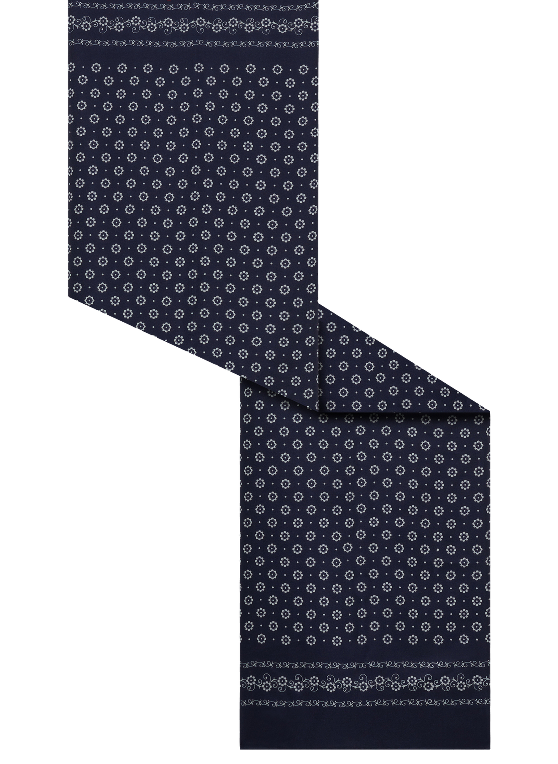 Carré imprimé en soie - felicia PABLO Bleu