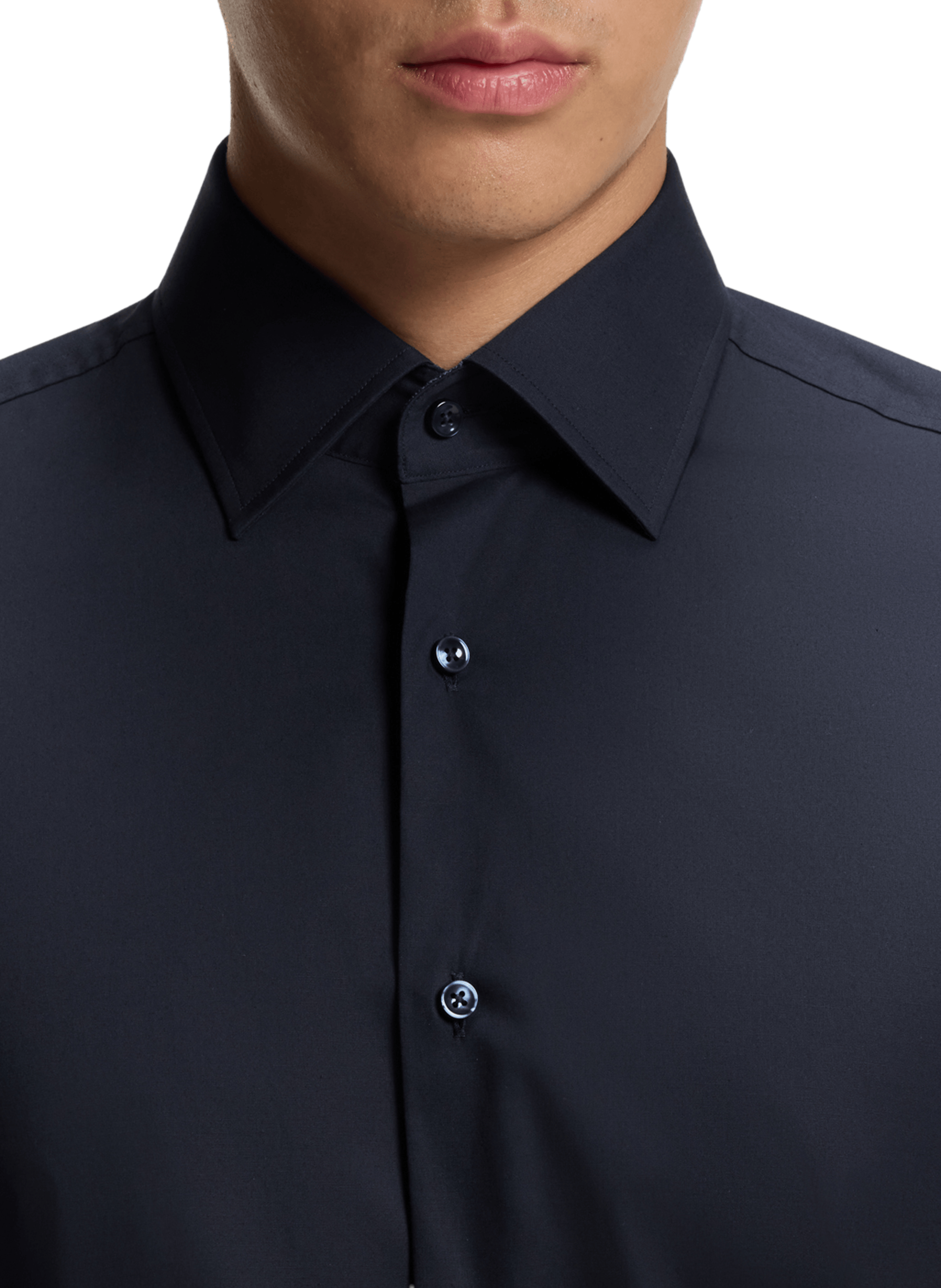 <p> Camicia slim in popeline di cotone stretch facile da stirare </p> BOSS Blu