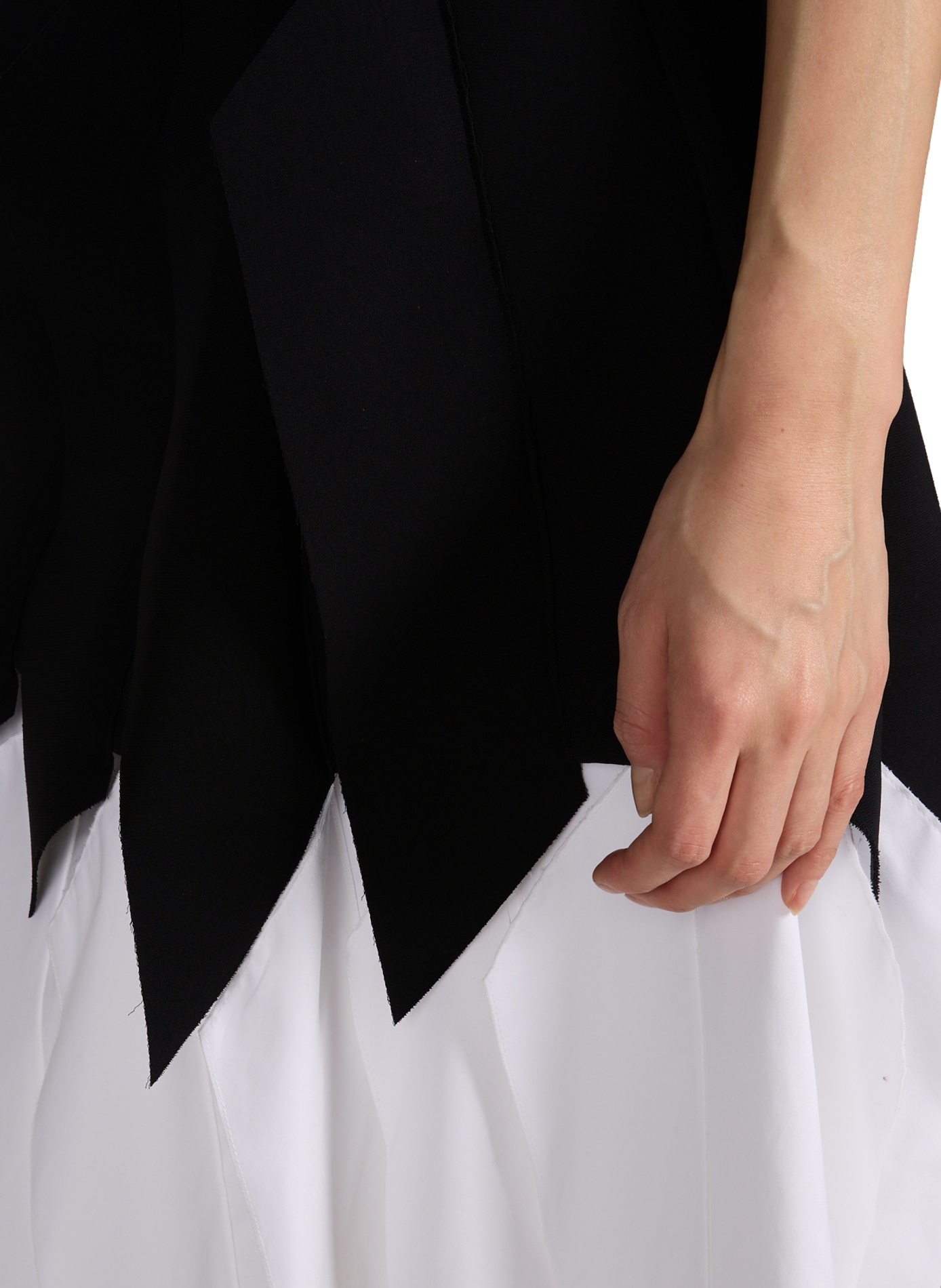 Jupe droite midi à découpes A.W.A.K.E. MODE Multicolore