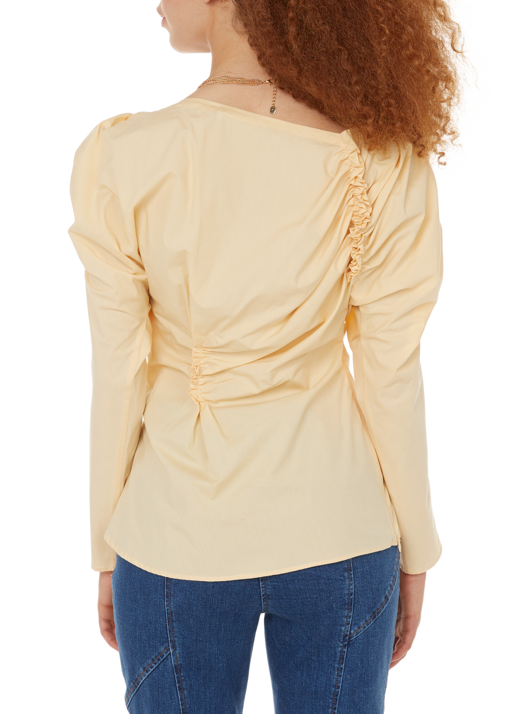 Cassie organic cotton blouse REJINA PYO Yellow
