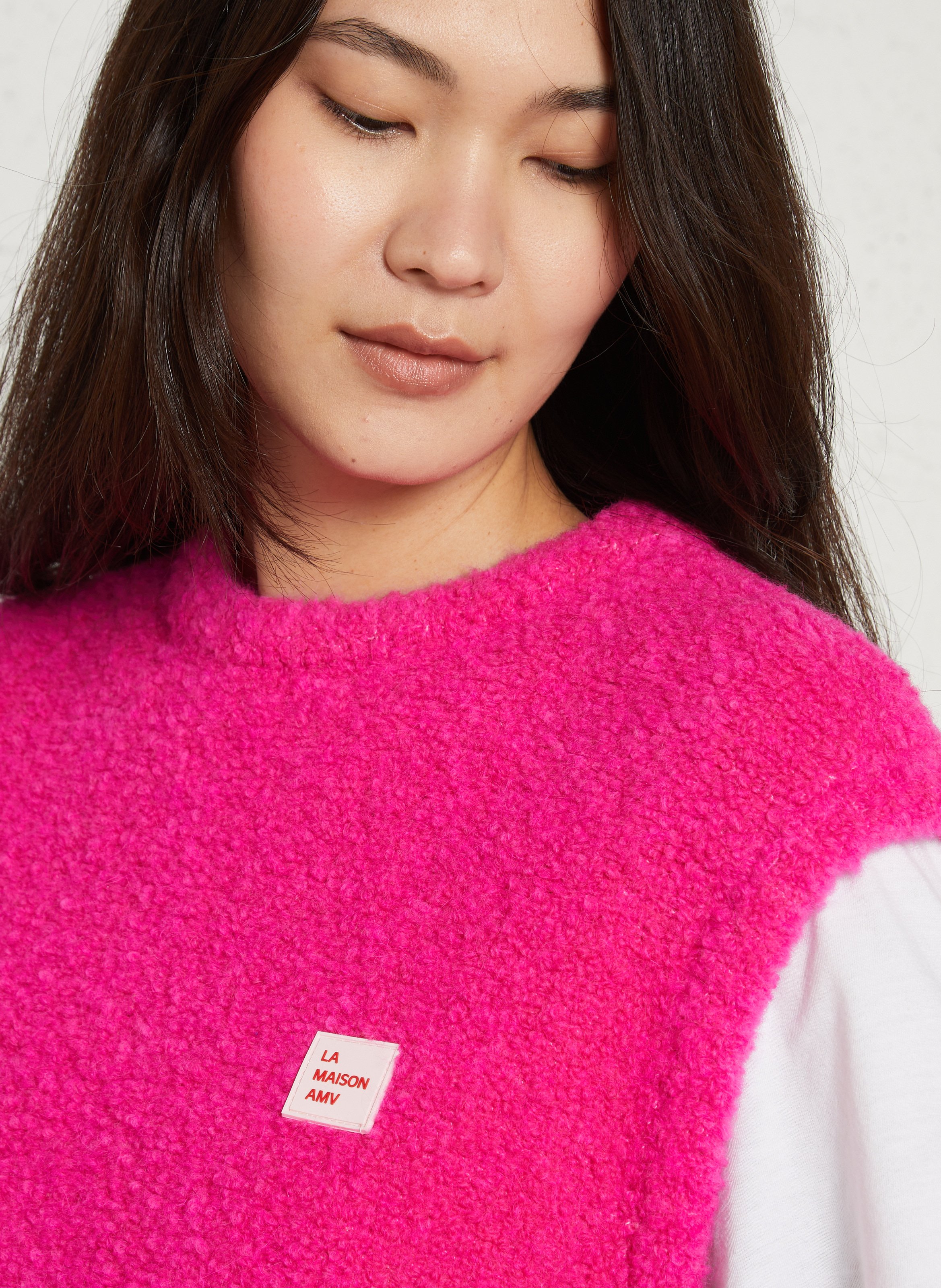 Pull oversize en maille zolly AMERICAN VINTAGE Rose