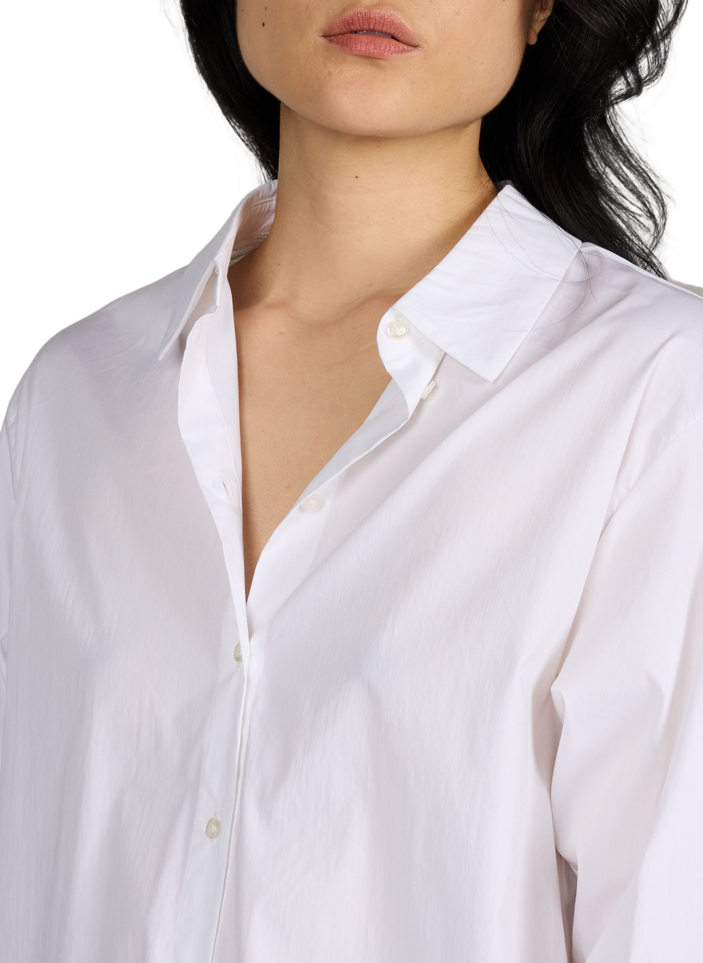 Straight cotton blend Shirt OBJECT White