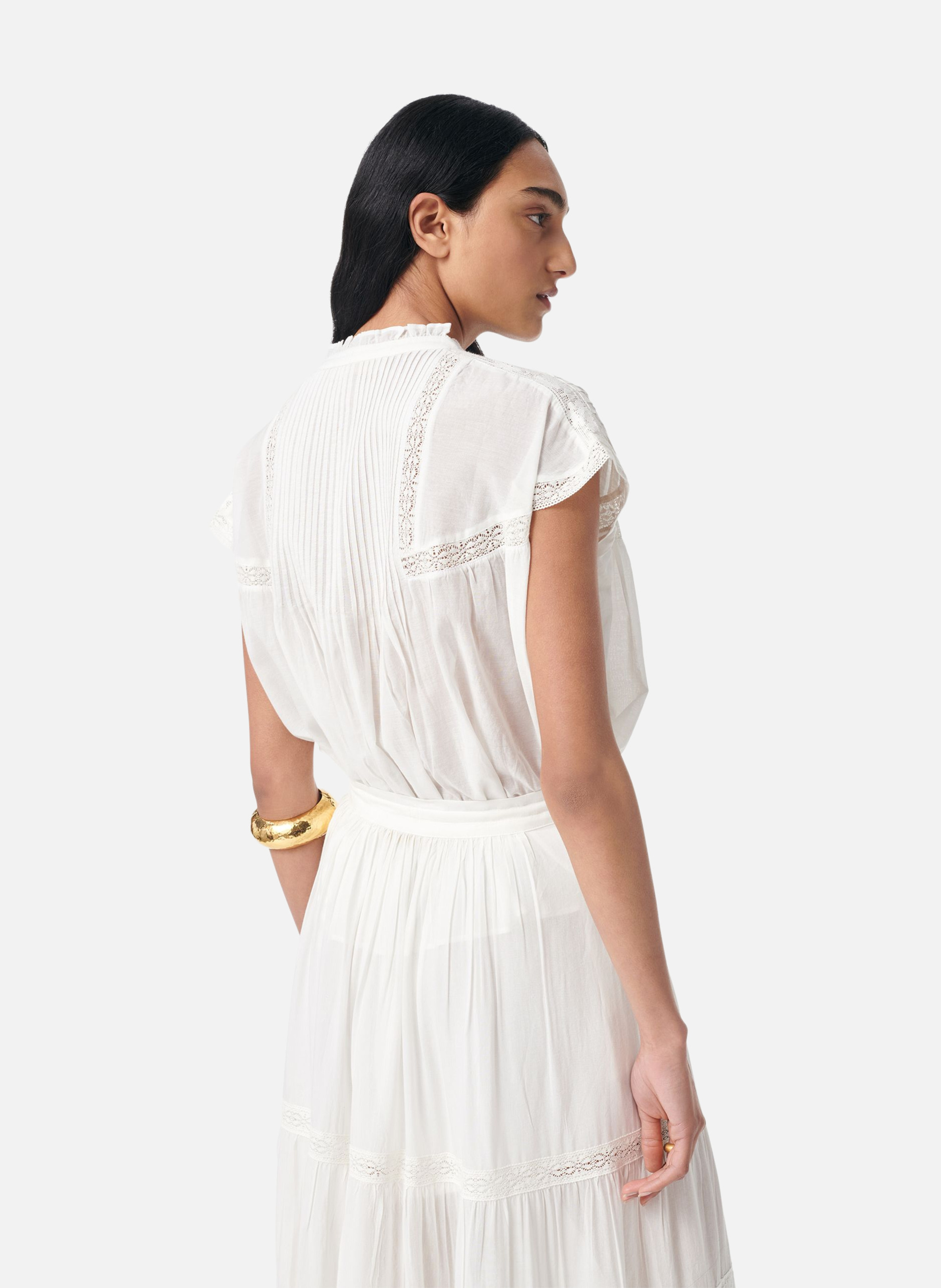 Blouse ganu VANESSA BRUNO Blanc