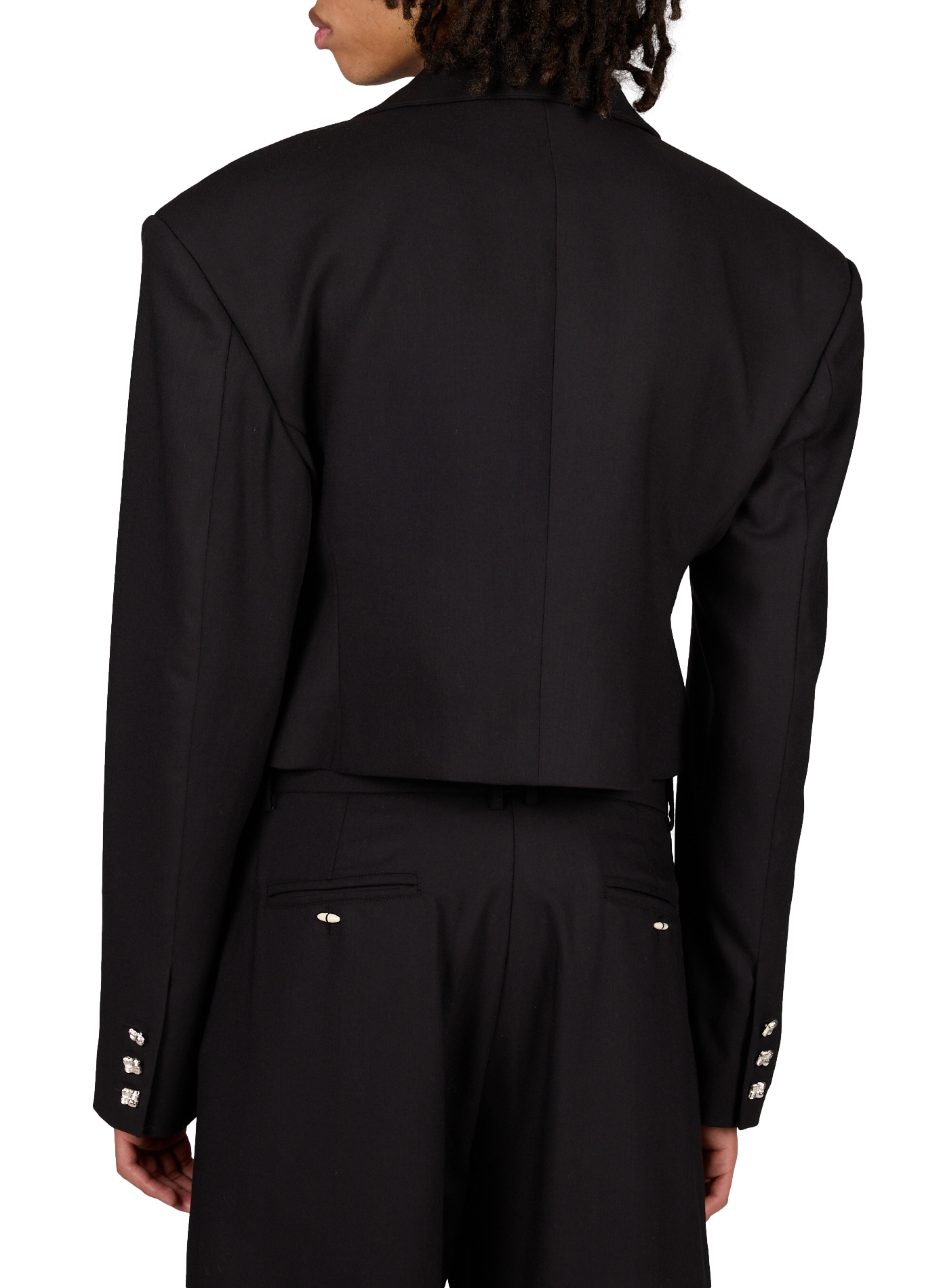 Blazer Acinturada en laine CAMPILLO Noir