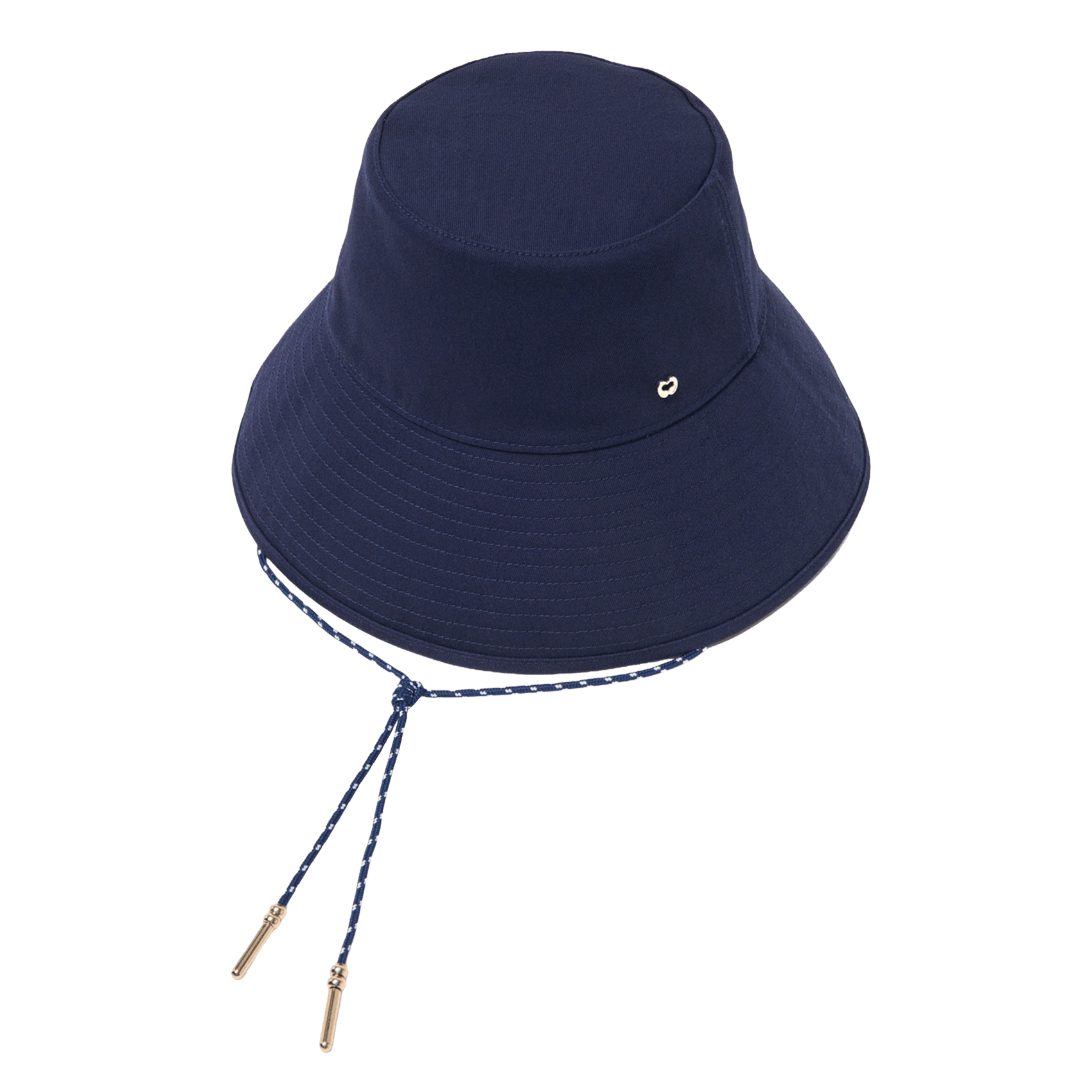 Capeline en coton Bleu