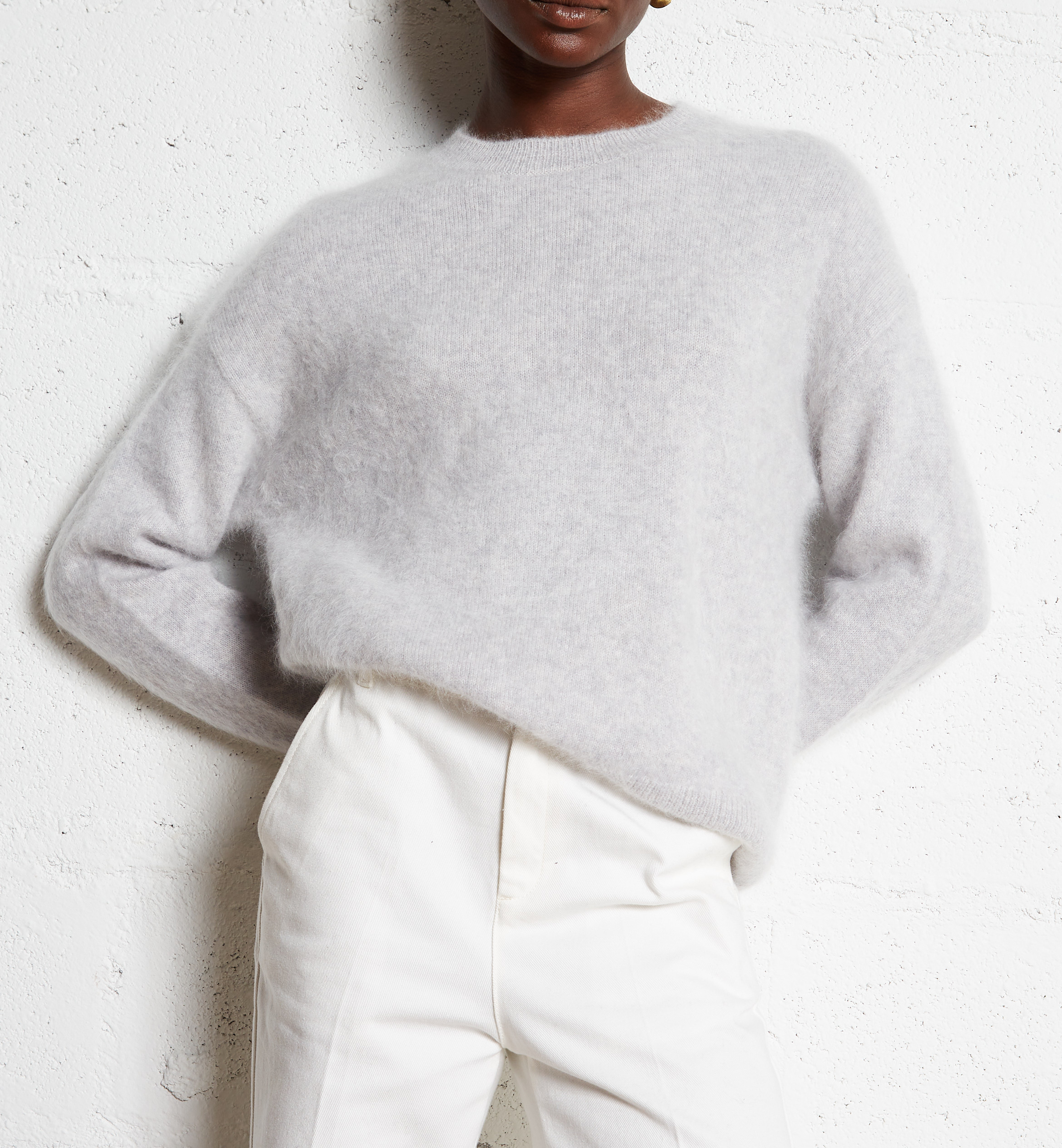 Jean large en coton california SOEUR Blanc