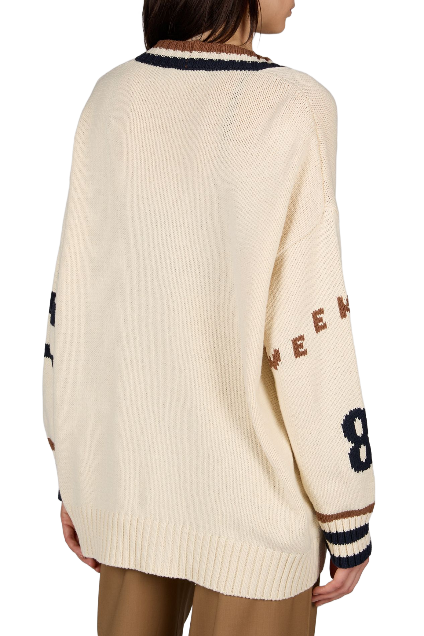 Oversize-Strick-Cardigan aus Baumwollmischung MAX MARA WEEK END Mehrfarbig