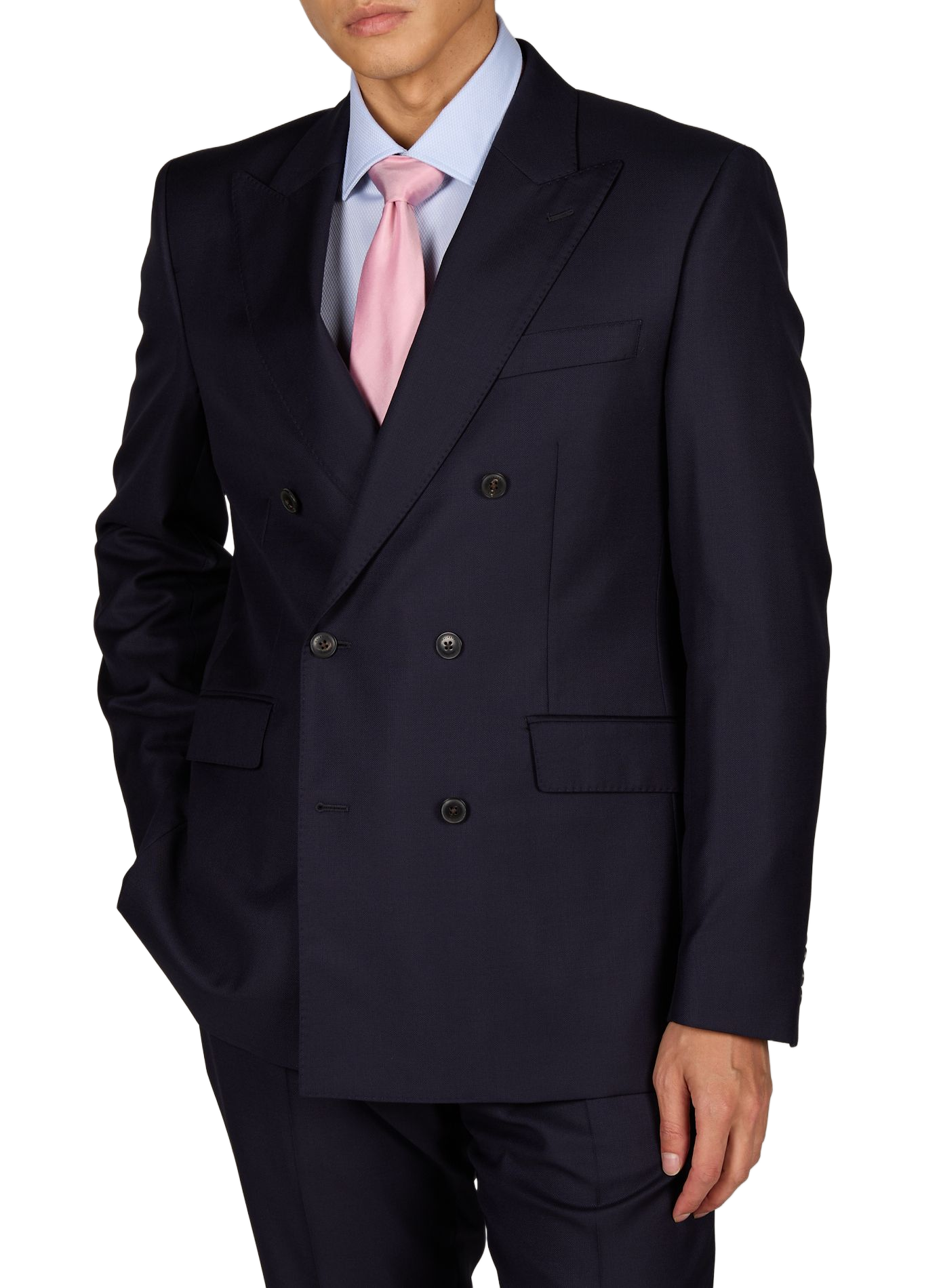 Tweedelig wollen kostuum. HACKETT Blauw