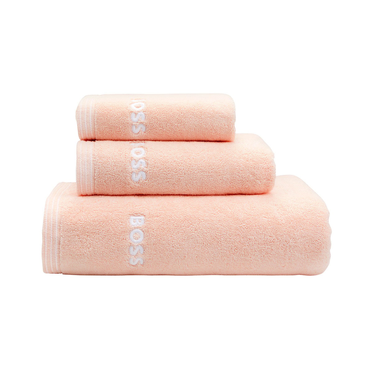 Serviette de toilette  en coton, edge | Beige BOSS HOME Maison