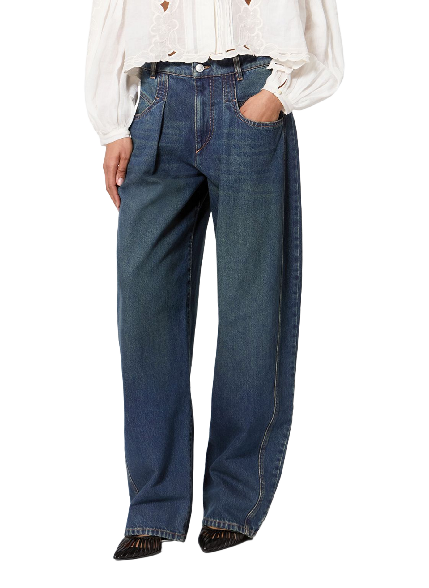 Denim kokerrok Lisha van katoen ISABEL MARANT Blauw