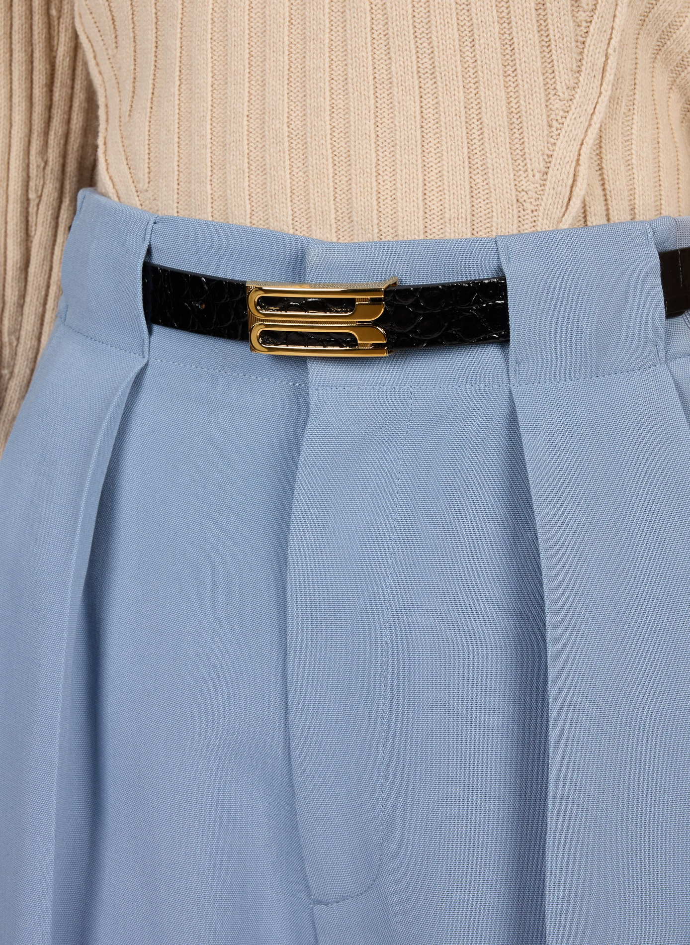 Ceinture aus Kalbsleder VICTORIA BECKHAM Schwarz
