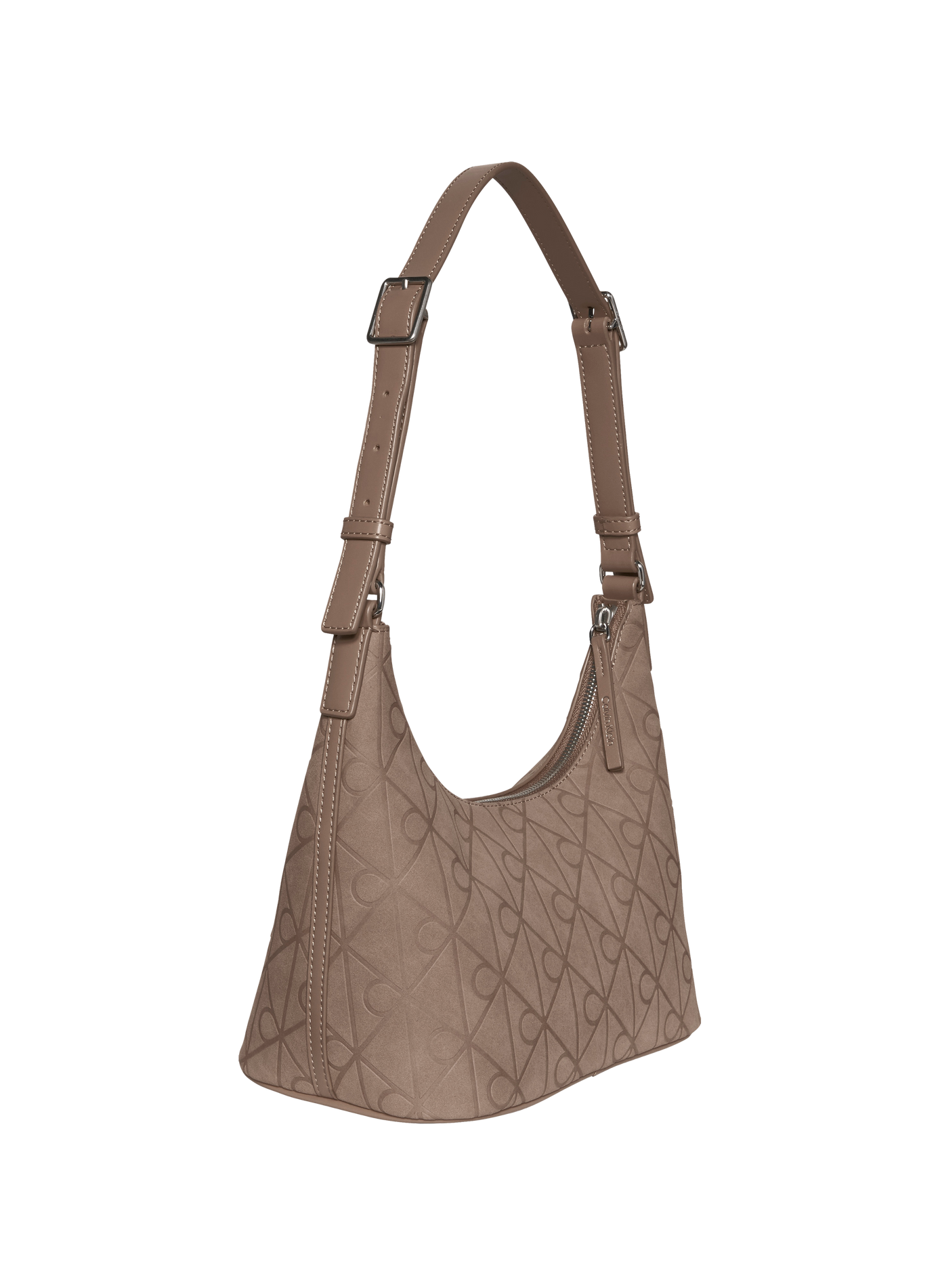Schultertasche mit Logo CALVIN KLEIN Beige