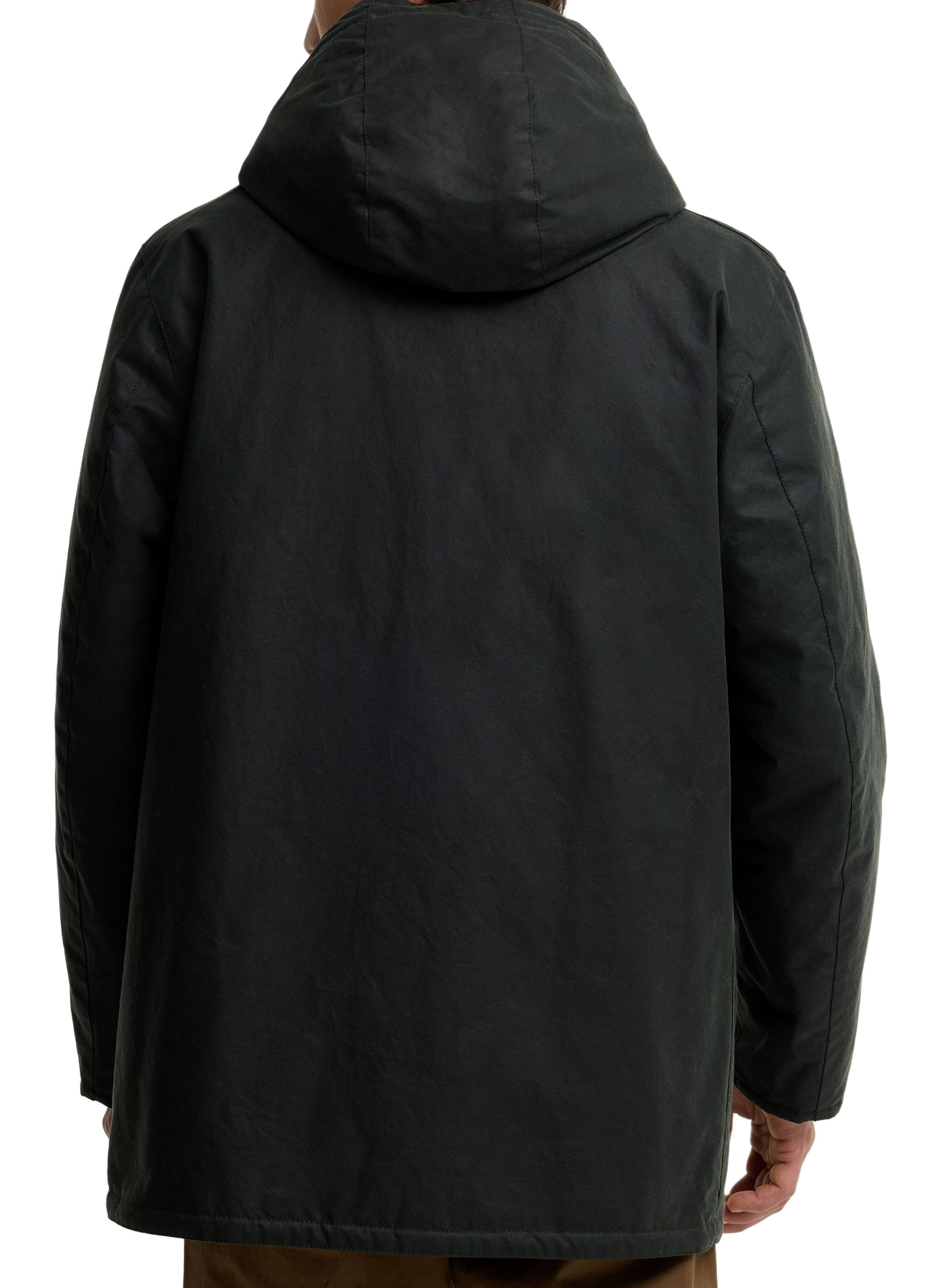 Parka col montant en coton BARBOUR Vert
