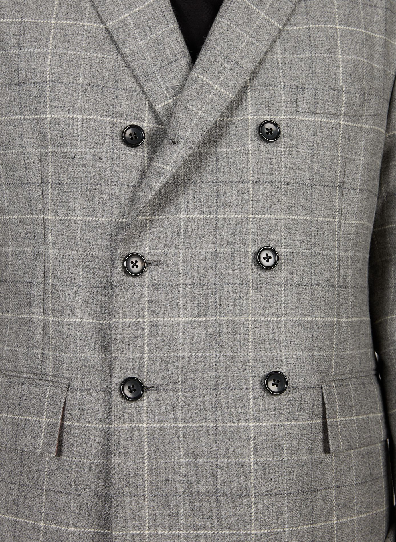 Weite Woll-Blazer THOM BROWNE Grau