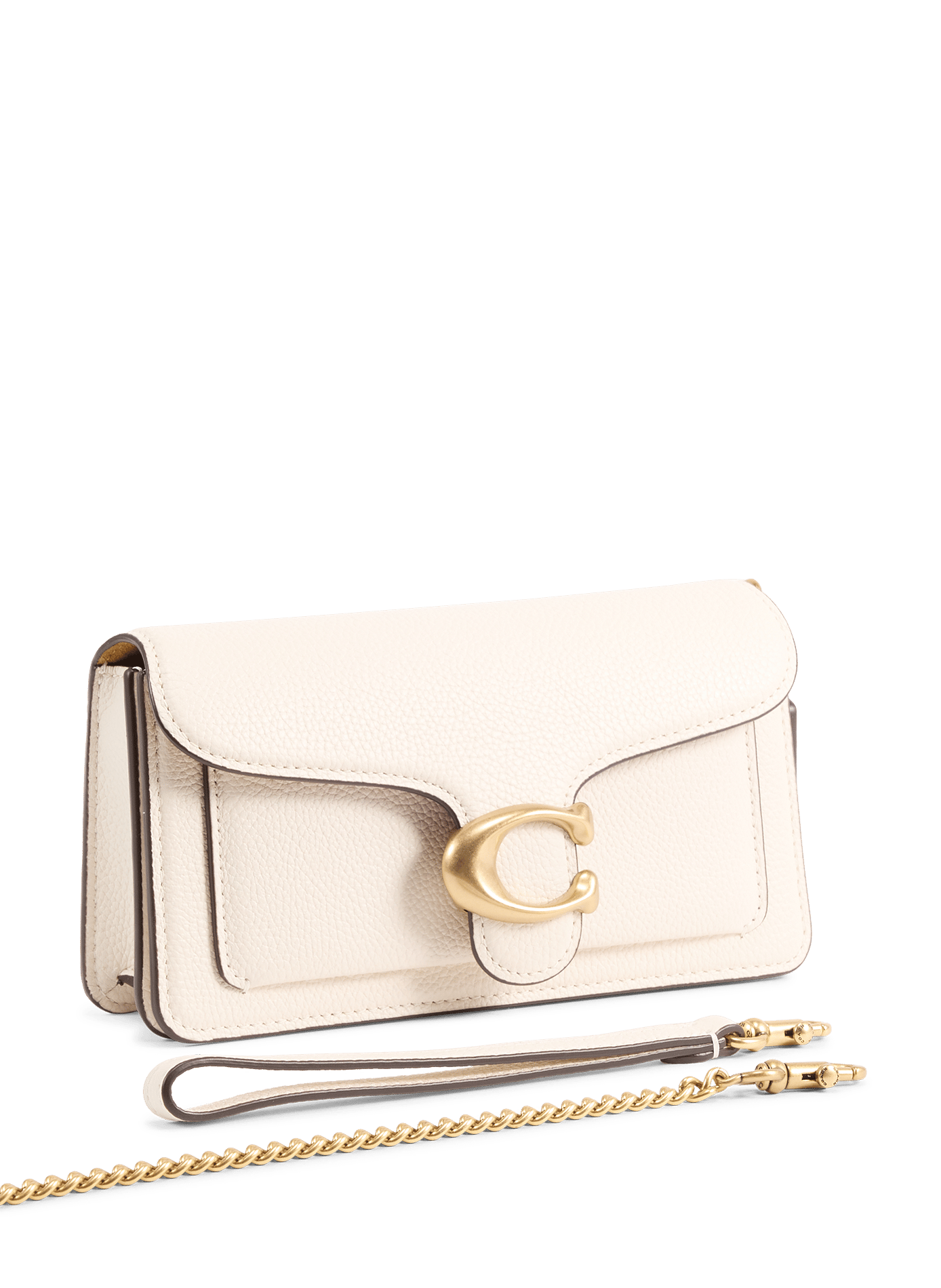 Grained leather bag COACH Beige