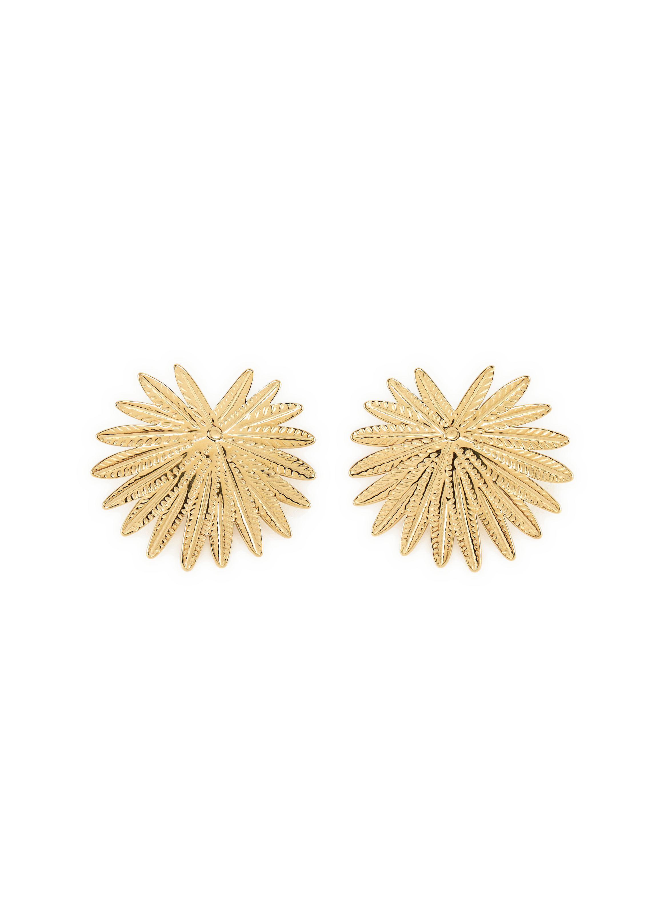 Blattohrringe mit Blättern AU PRINTEMPS PARIS Golden