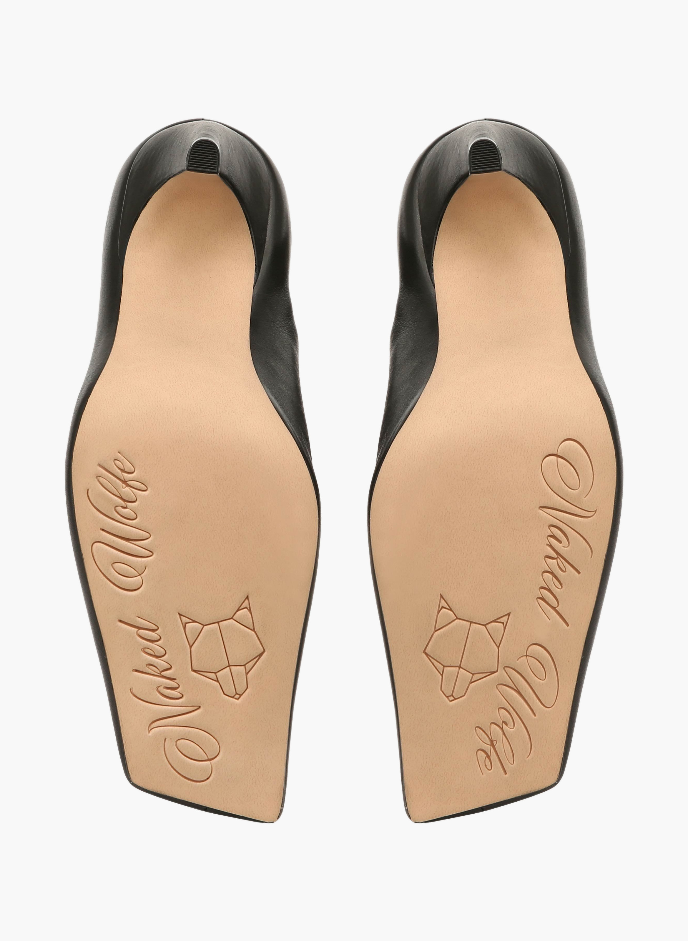 Bottines haute en cuir NAKED WOLFE Noir
