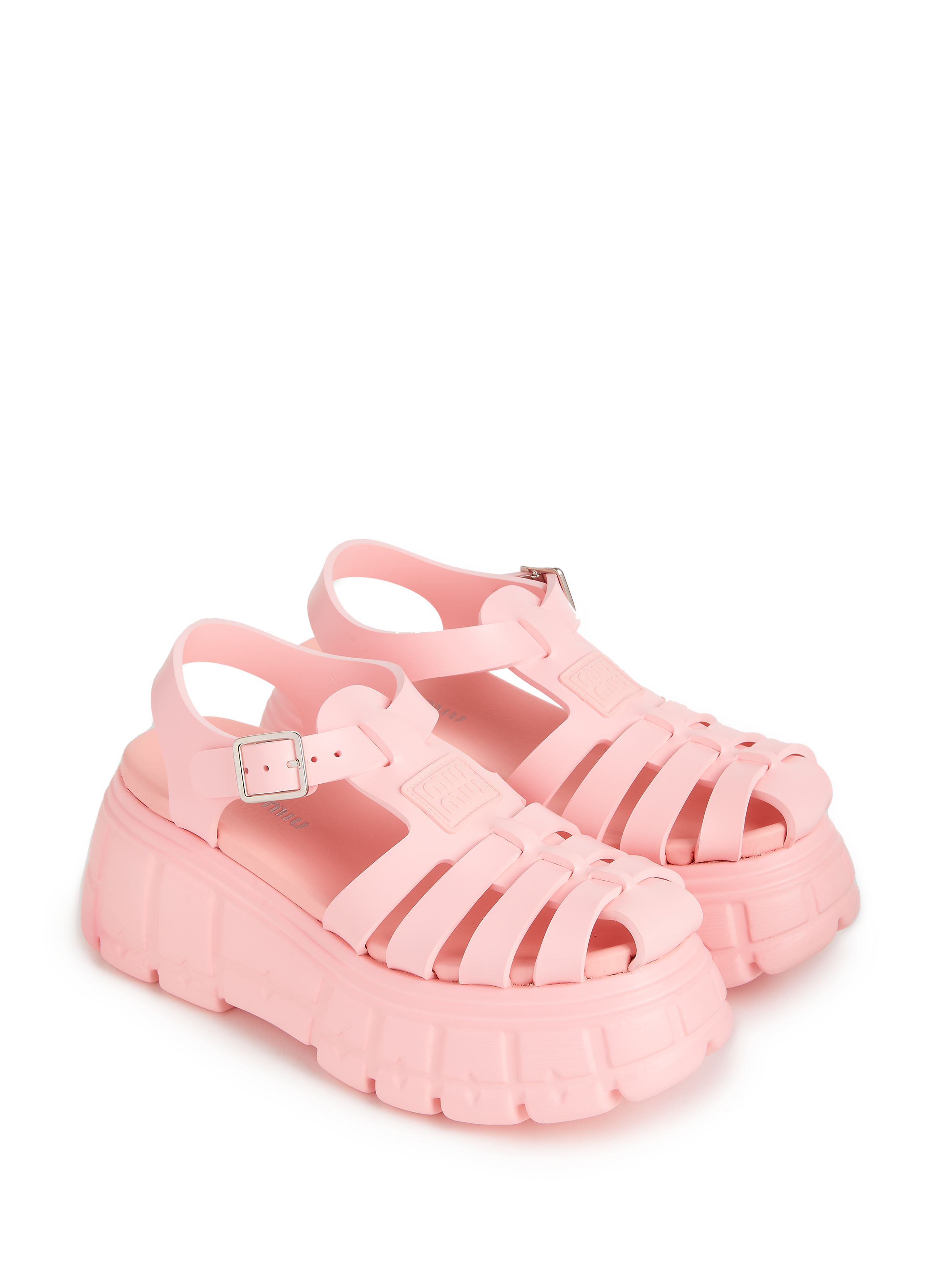 Beach sandals MIU MIU Pink