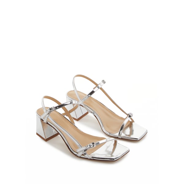 Sandales à talon Greta en cuir