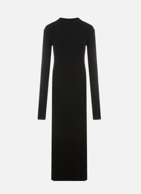 فستان طويل منسوج ومضلع من تصميم BlackBITE STUDIOS 