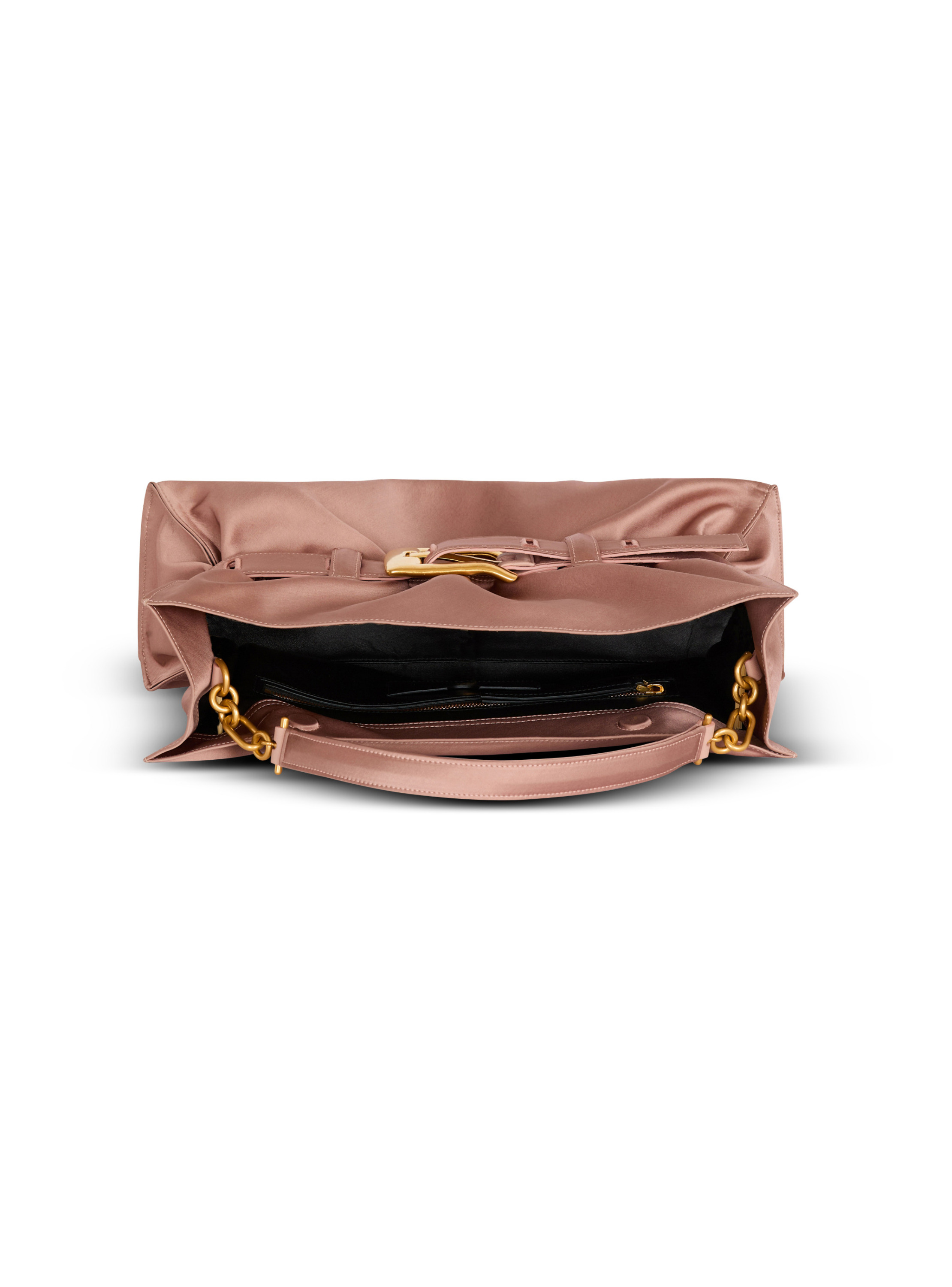 Sac anthem shoulder en satin BALMAIN Rose