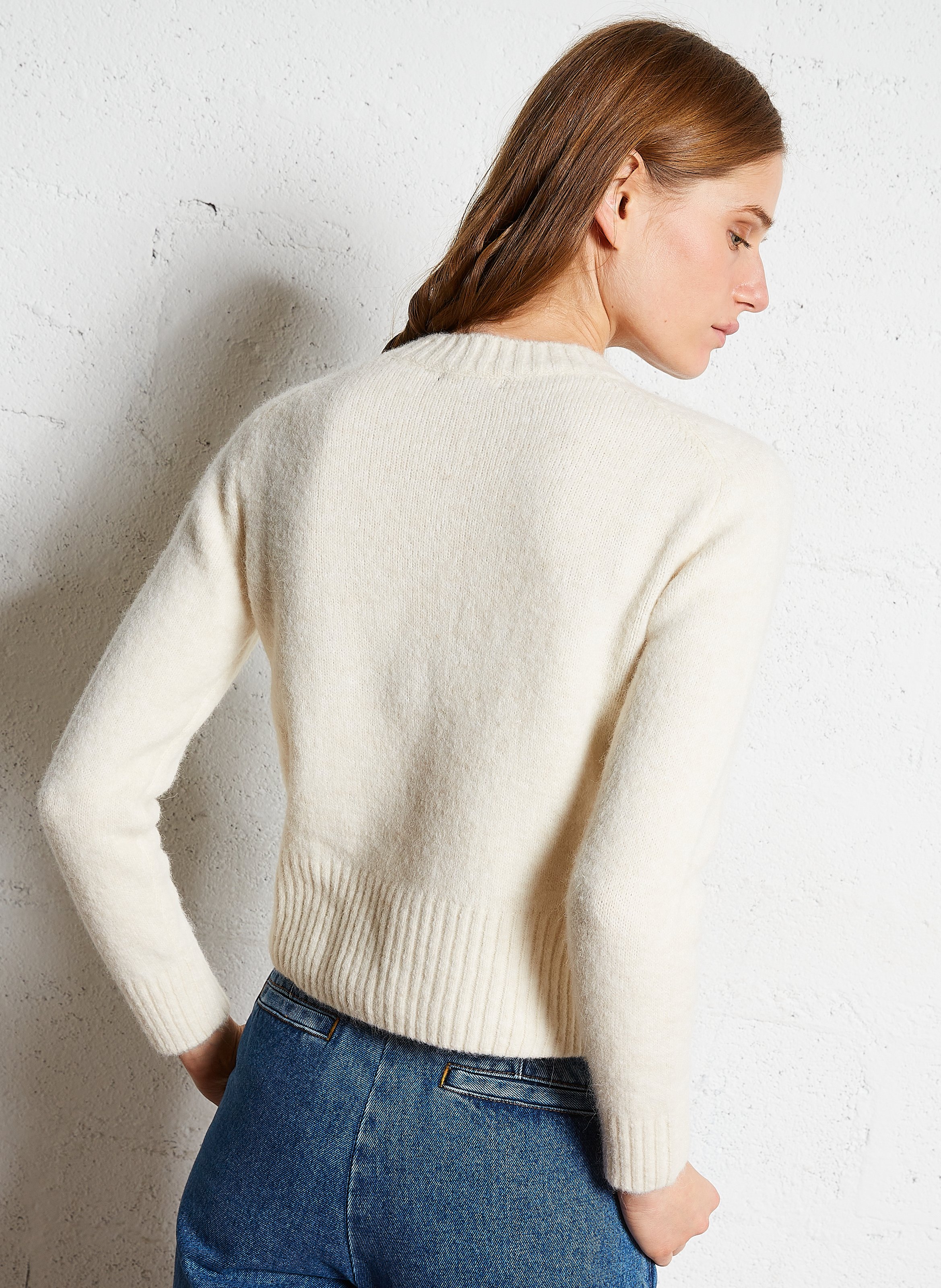 Gilet court boutonné lyne SOEUR Beige