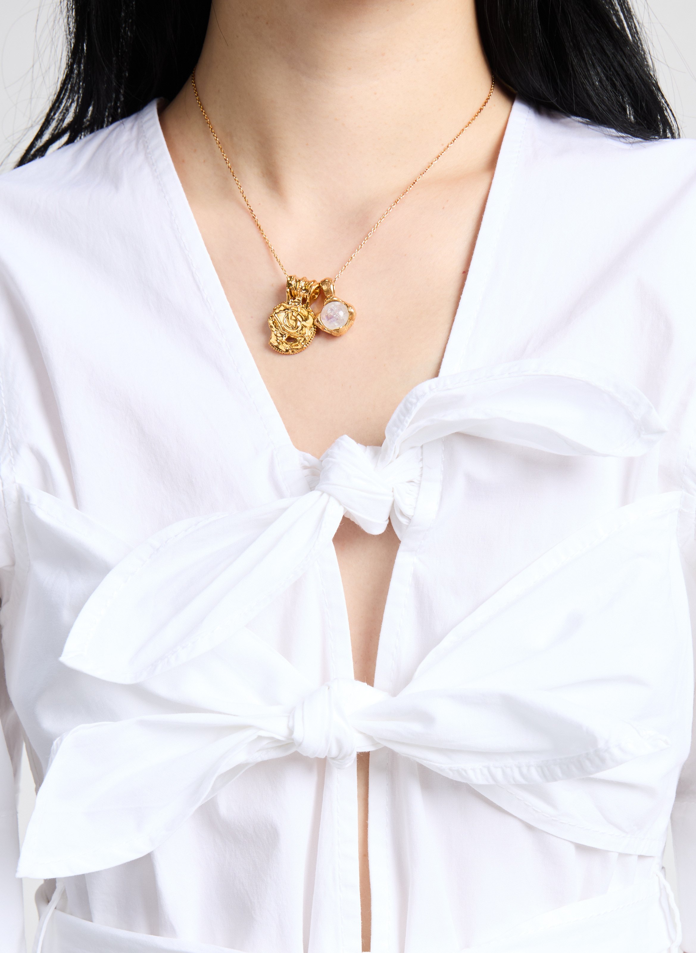 Cotton Blouse GANNI White