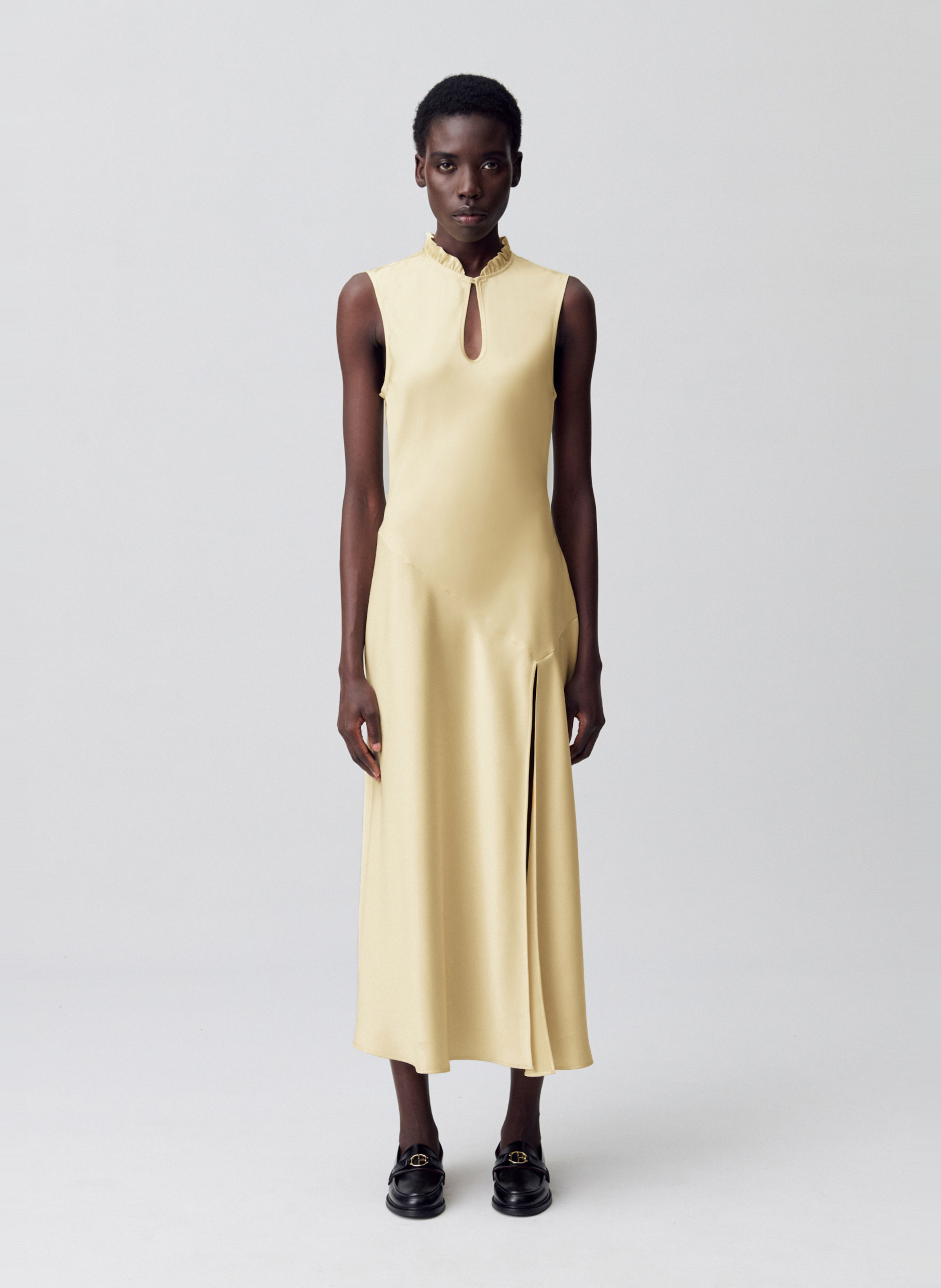 Robe longue ajustée CLAUDIE PIERLOT Jaune