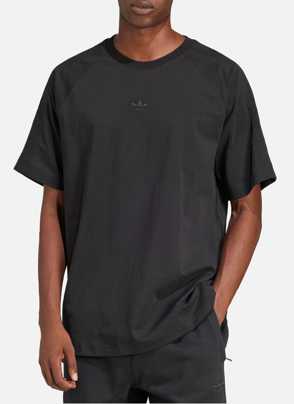 Premium Essentials cotton T-shirt Black by ADIDAS ADIDAS Premium Essentials cotton T-shirt Black