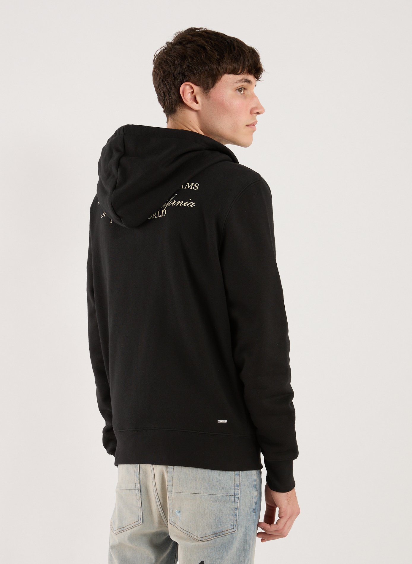 Sweatshirt à capuche en coton AMIRI Noir