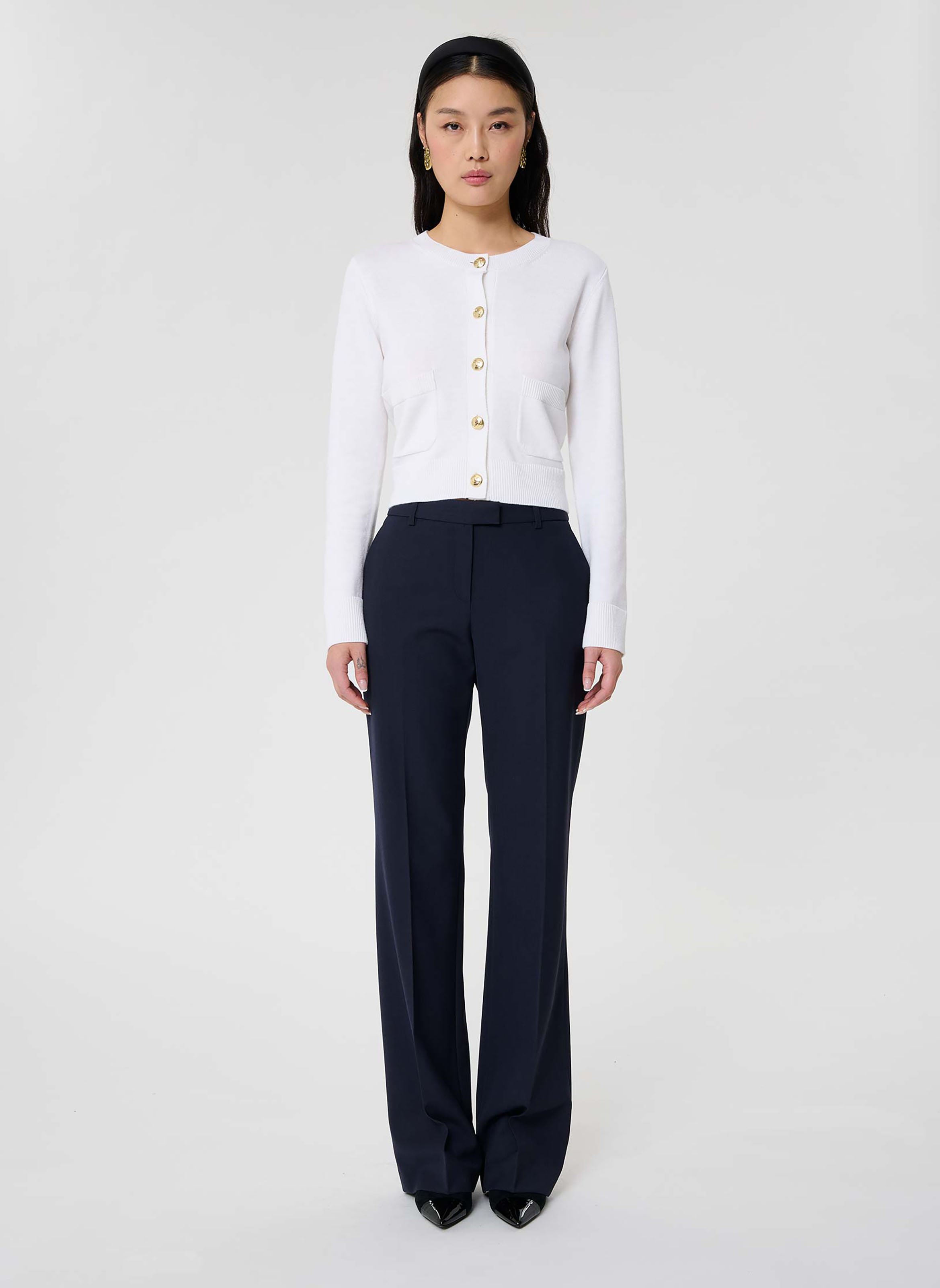 Gilet gyslain TARA JARMON Blanc