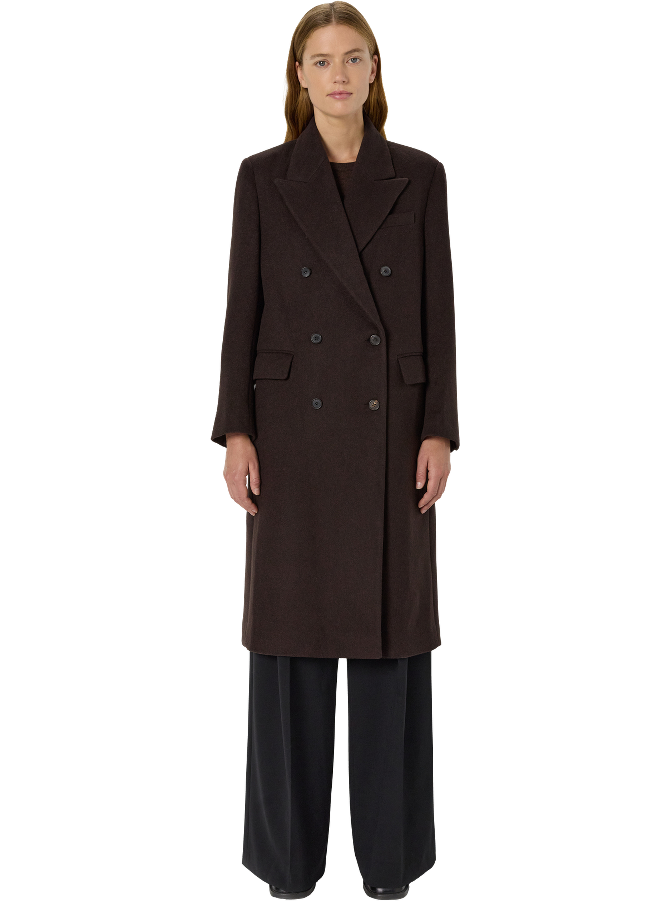 Manteau mi-long croisé - moira GERARD DAREL Marron