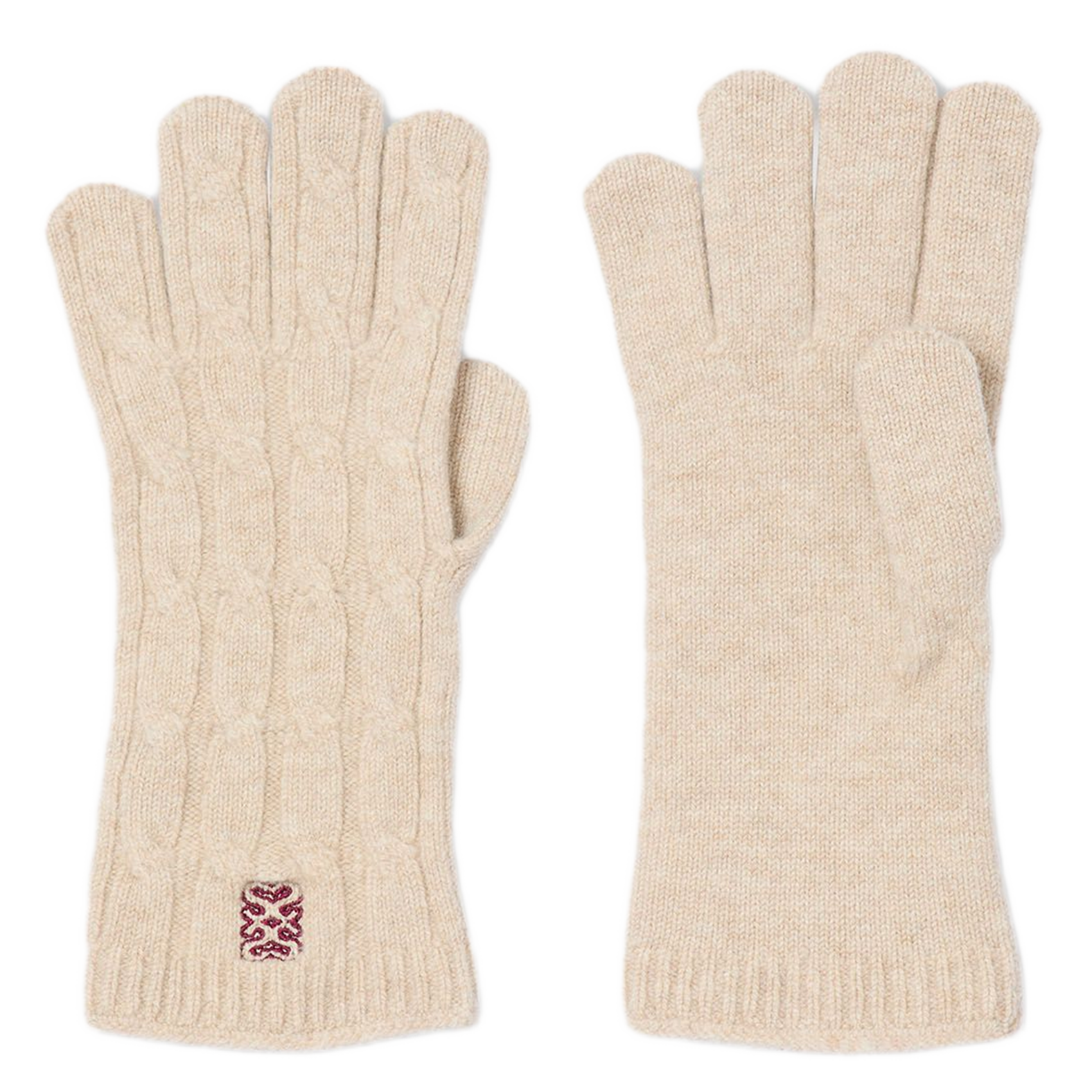 Gants en laine et cachemire SANDRO Beige