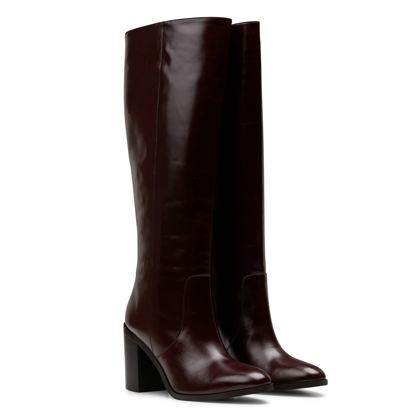 Bottes en cuir vanessa MAISON 123 Marron