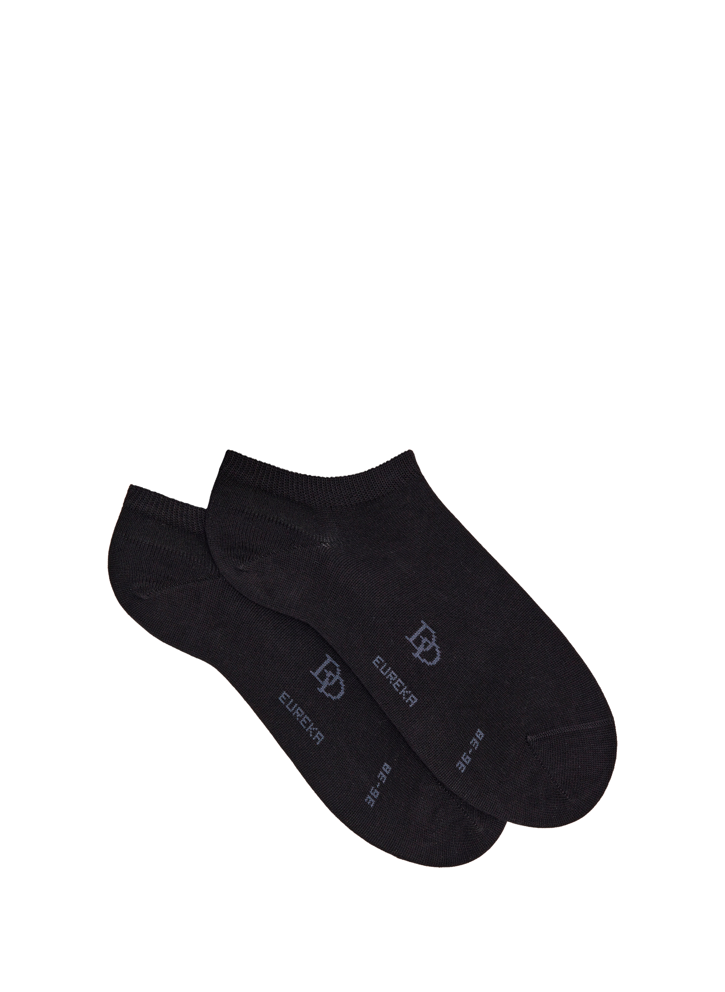 DORÉ DORÉ Low-cut cotton blend socks Black