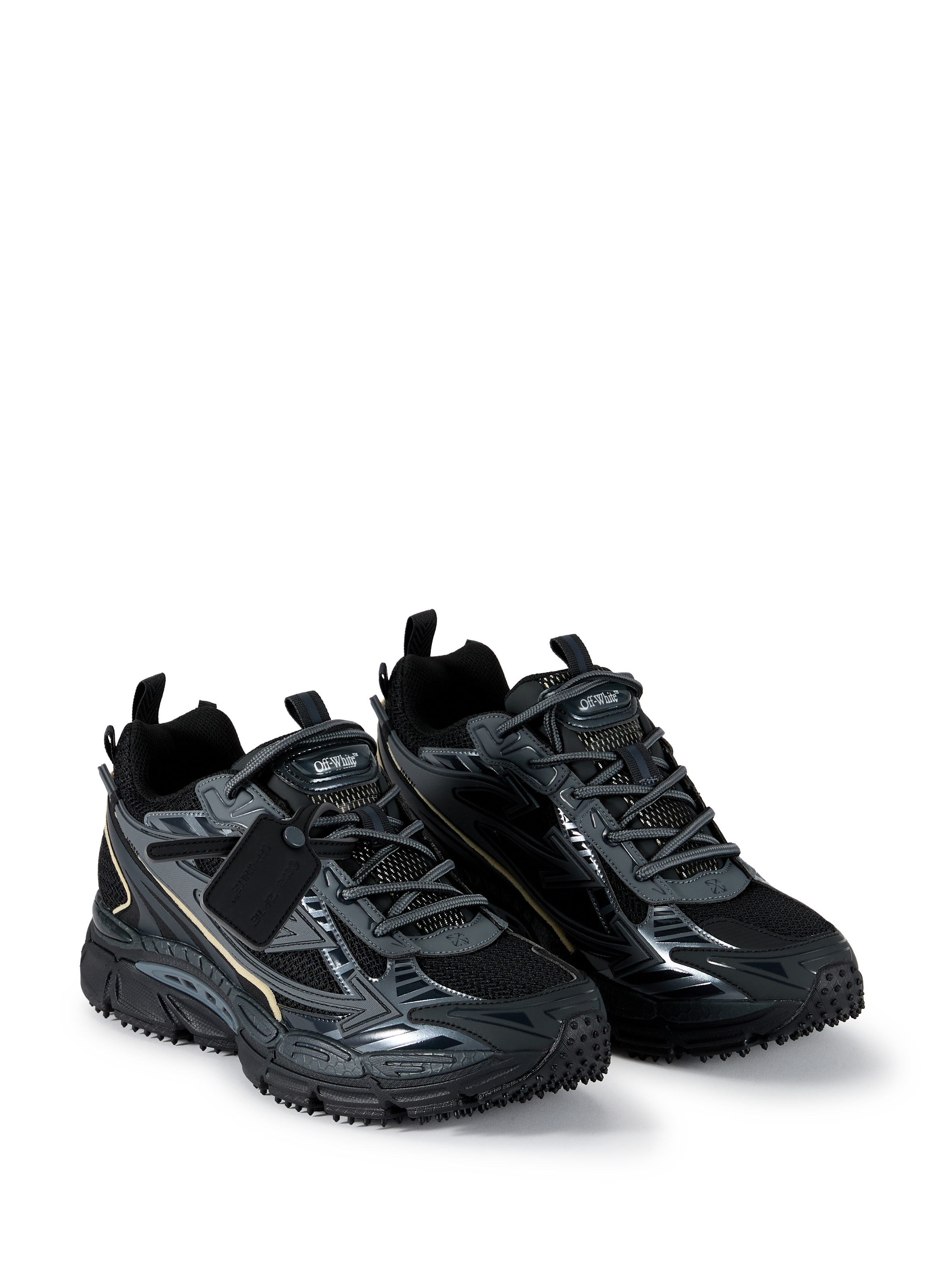 Bi-material sneakers OFF-WHITE Black