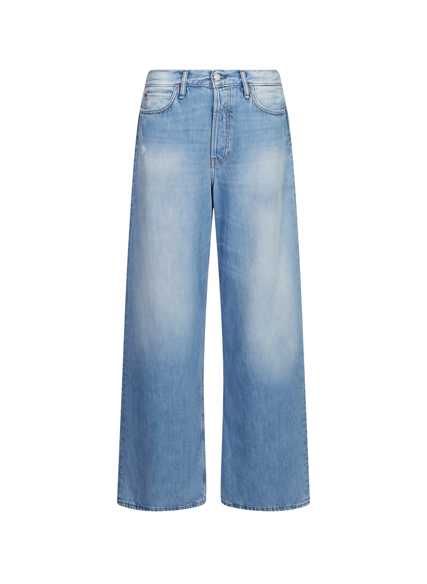 Jean large cinq poches en coton ACNE STUDIOS Bleu