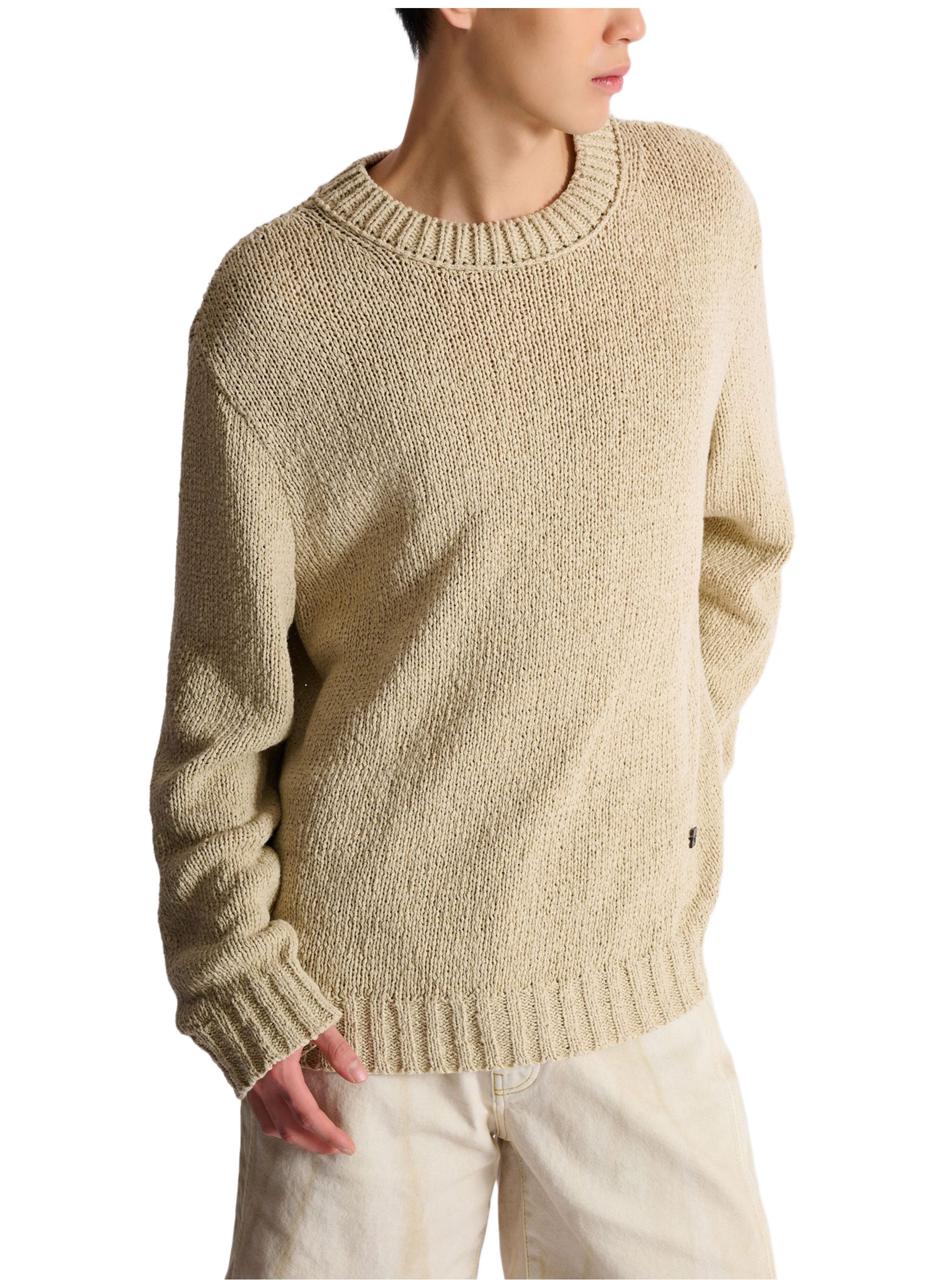 Pull en coton léger BALMAIN Beige