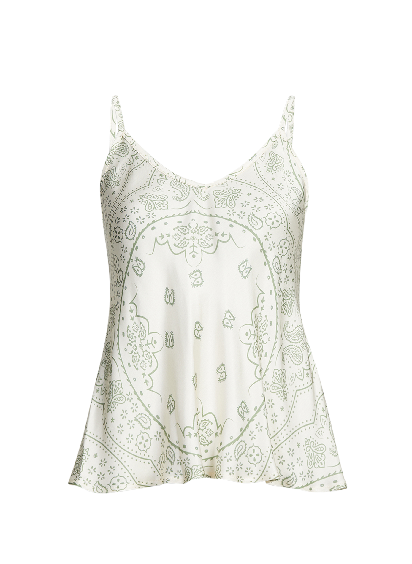 Débardeur Lewiston imprimé à col V AOKYANOS Beige