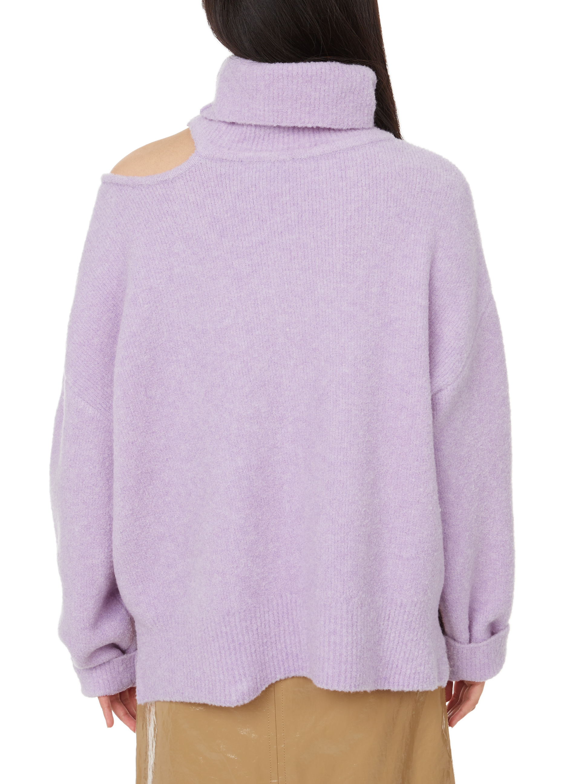 Miki merino wool-blend jumper REJINA PYO Purple