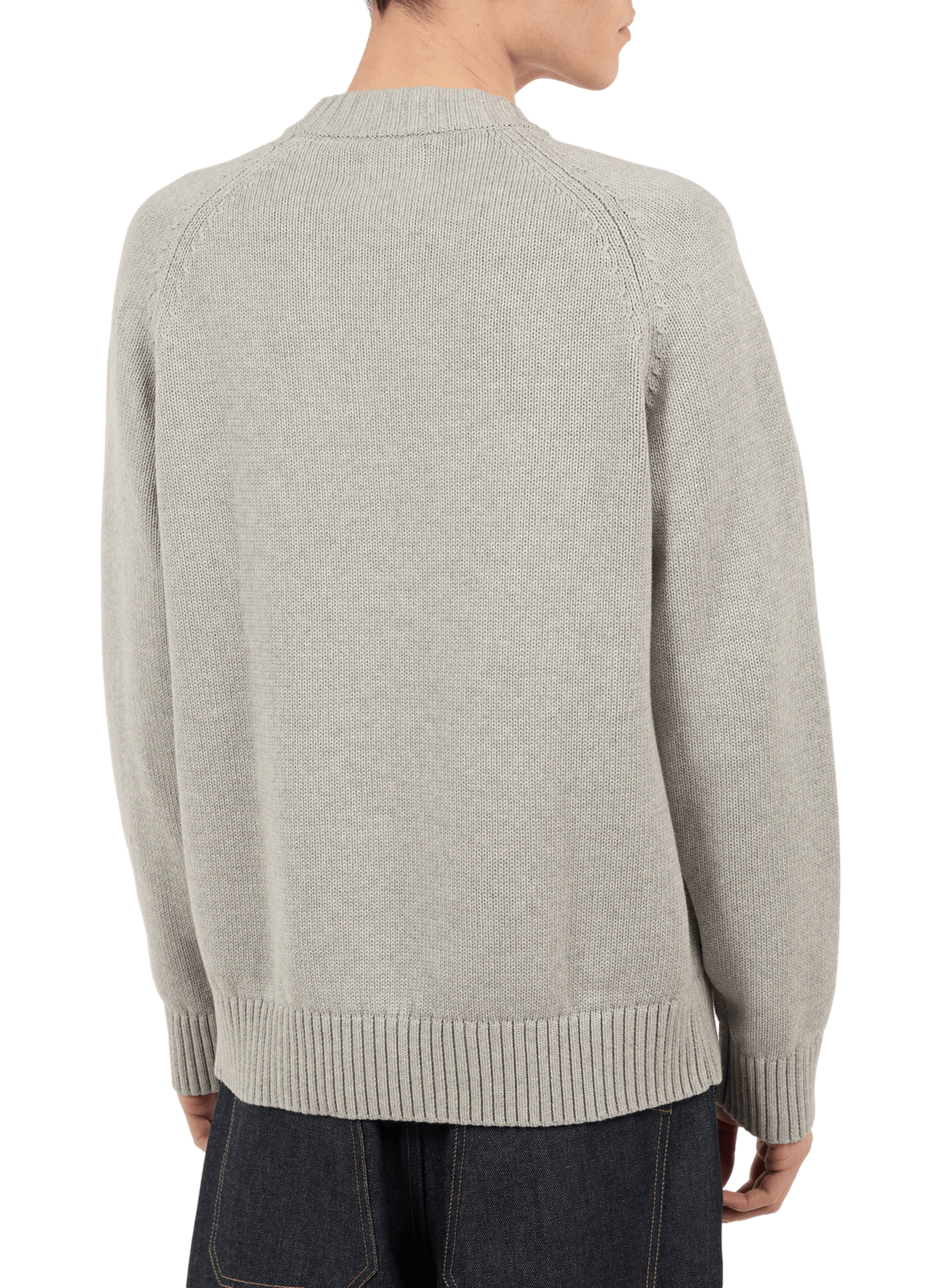 Pull Pann en maille en coton SAISON 1865 Gris