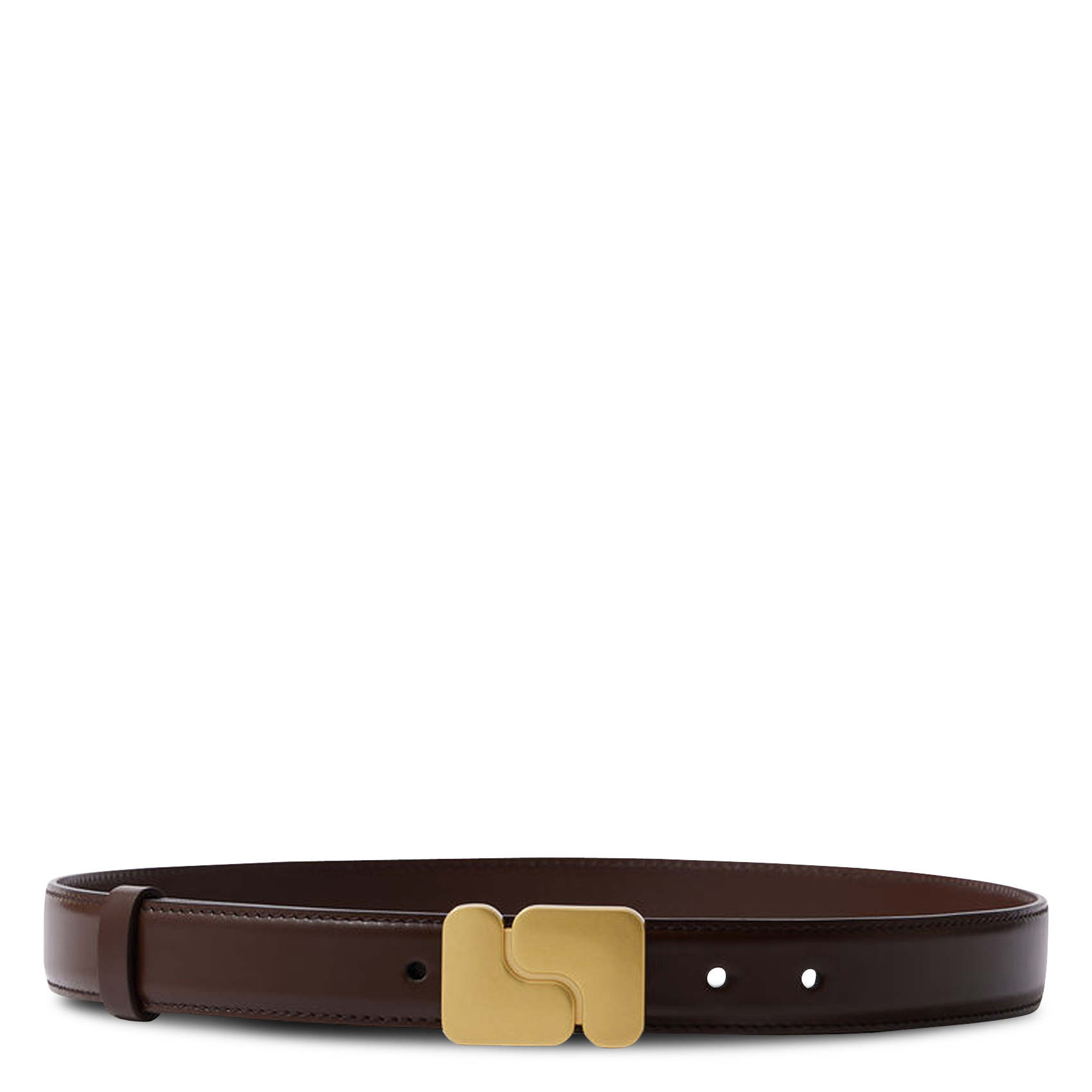 Ceinture en cuir glacé ninon SOEUR Marron