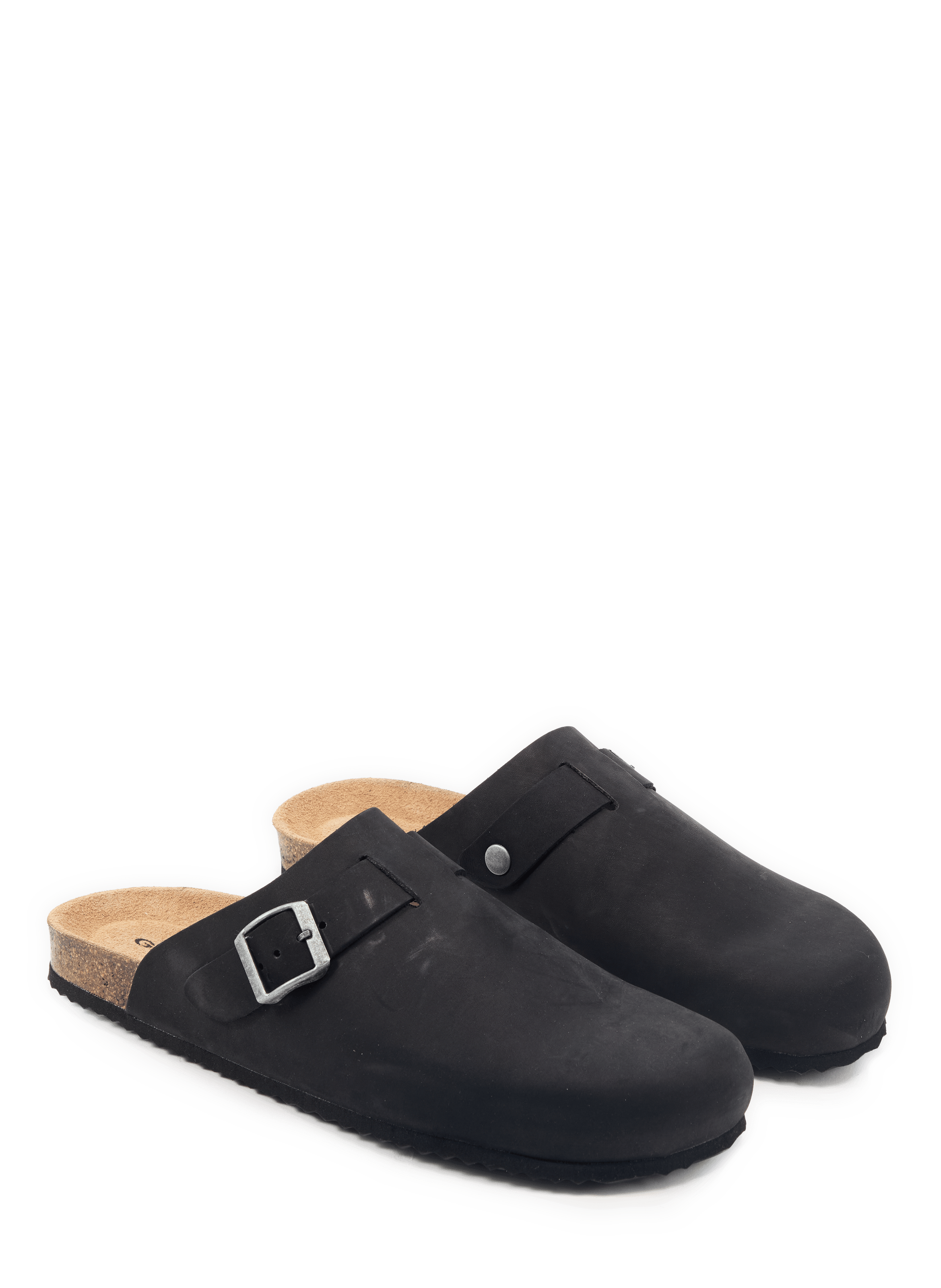 Ghita Suede Leather Mules GEOX Black