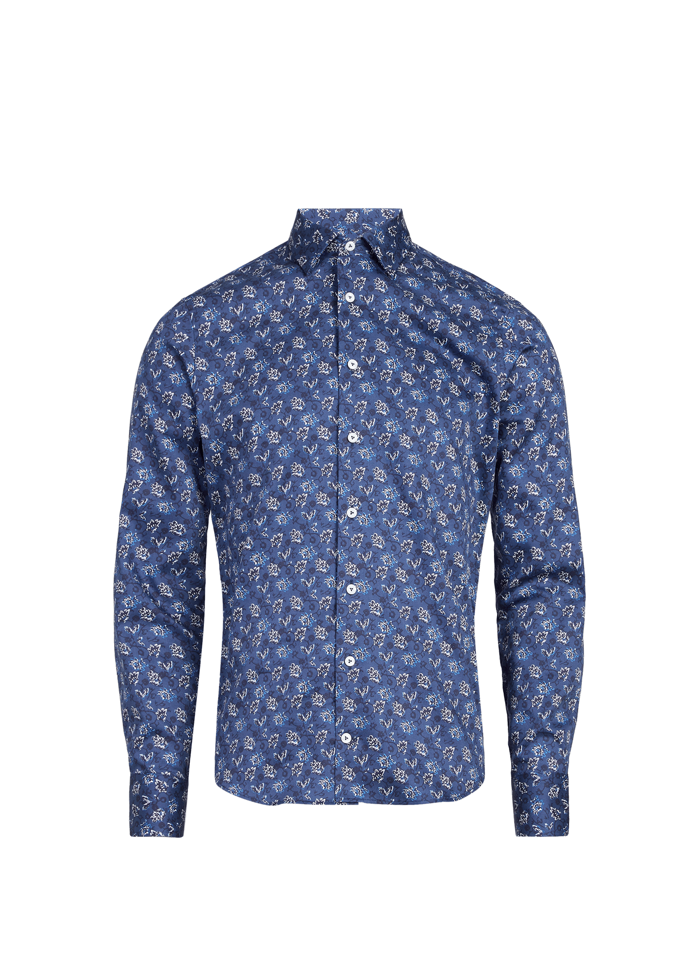 Chemise cintrée en coton VAN LAACK Bleu