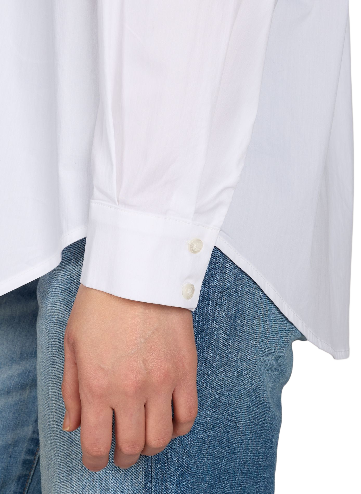 Straight cotton blend Shirt OBJECT White