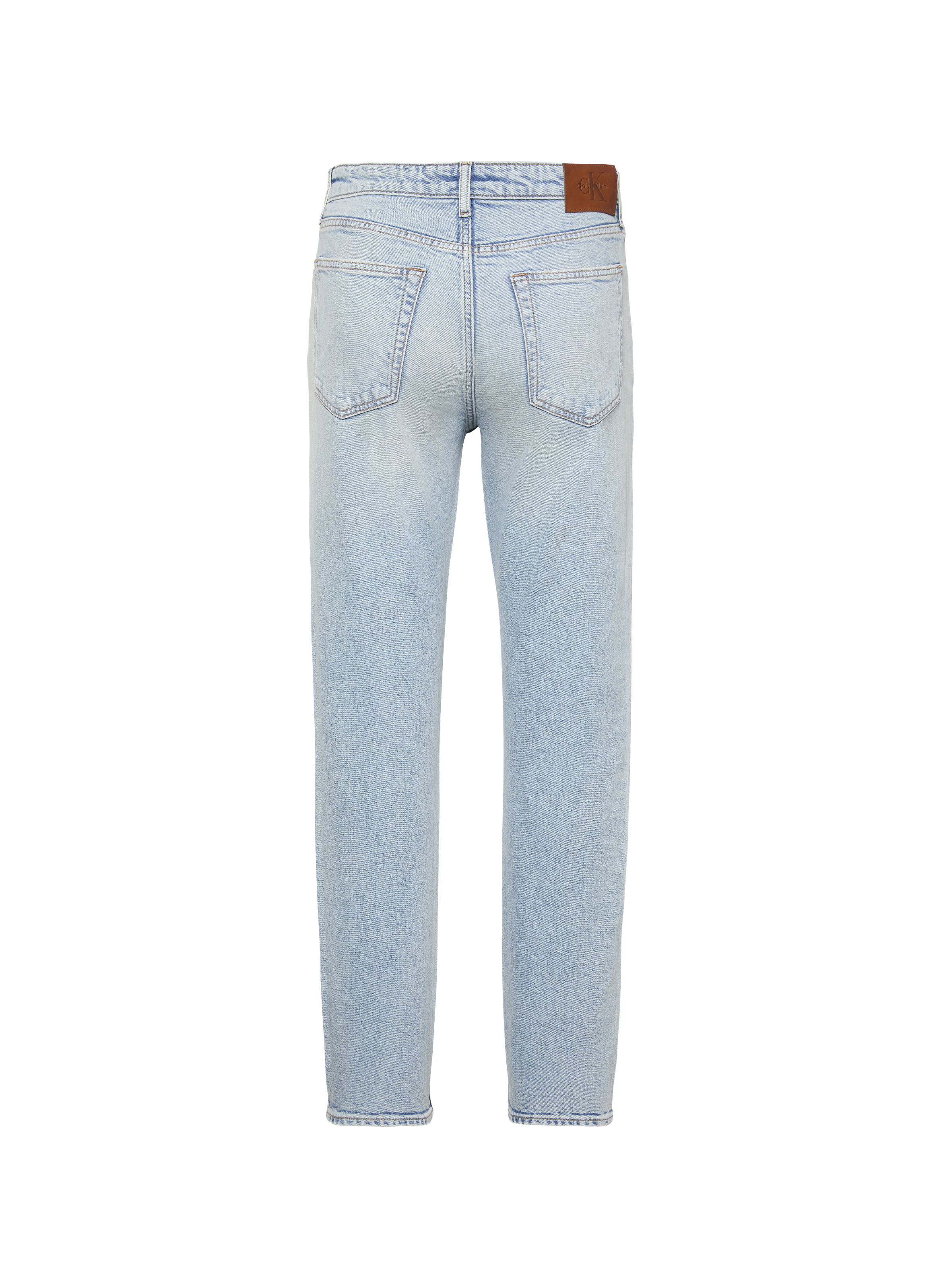 Slim fit jeans in washed cotton denim CALVIN KLEIN Blue