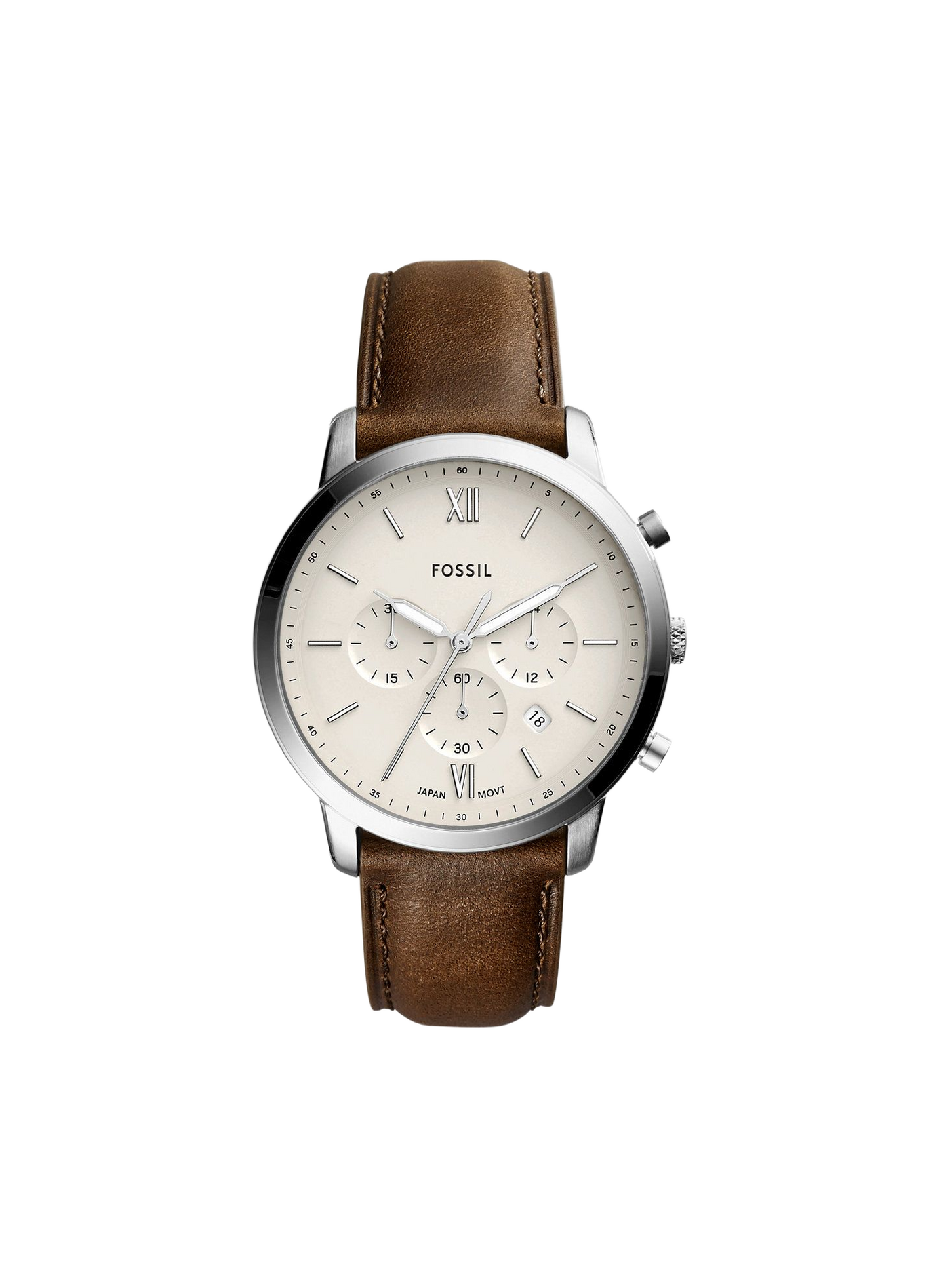 Montre Quartz Neutra en cuir  FOSSIL Marron